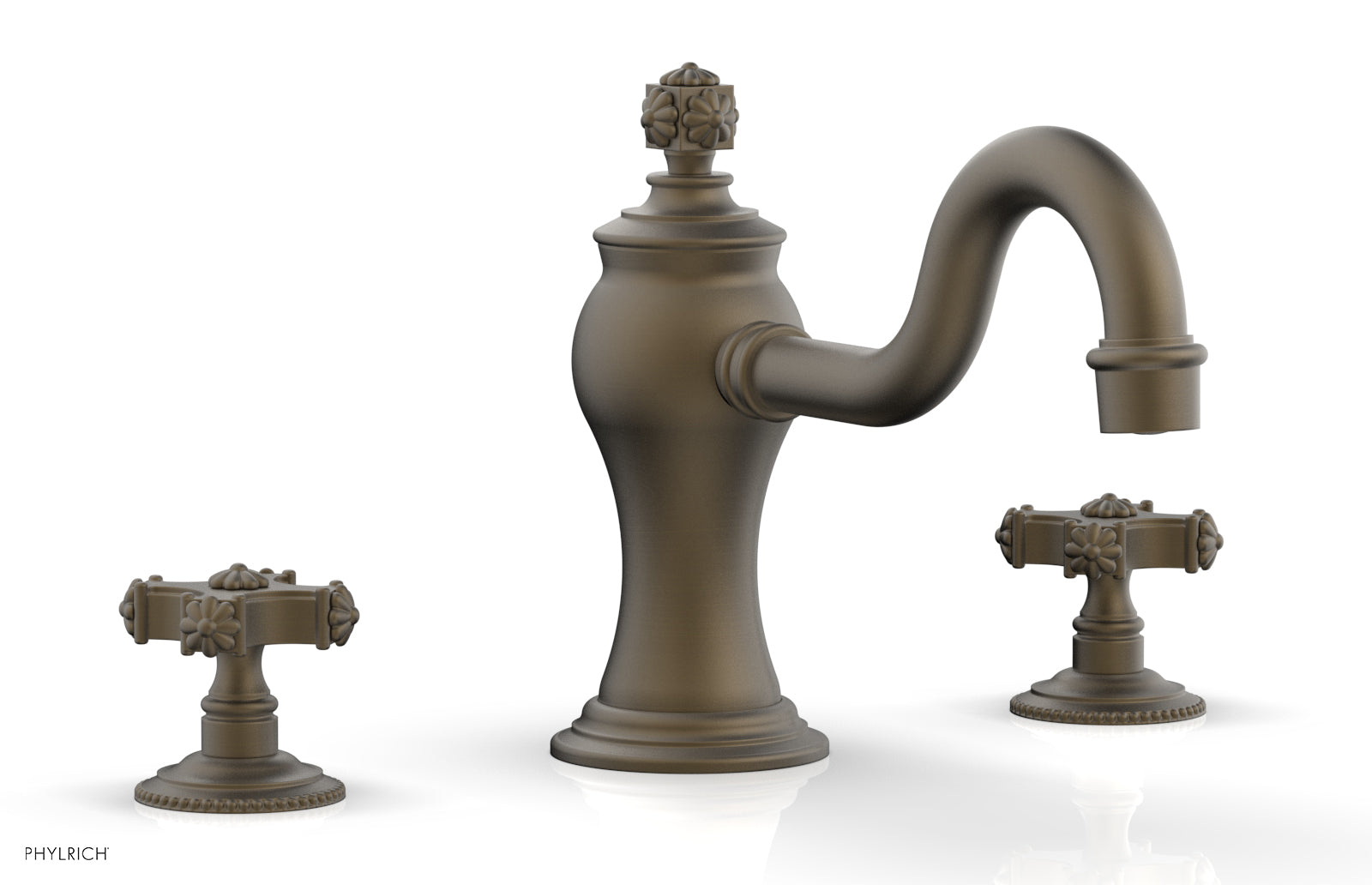 Phylrich MARVELLE Deck Tub Set - Cross Handles