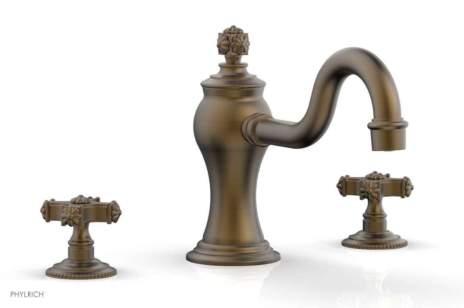 Phylrich MARVELLE Deck Tub Set - Cross Handles