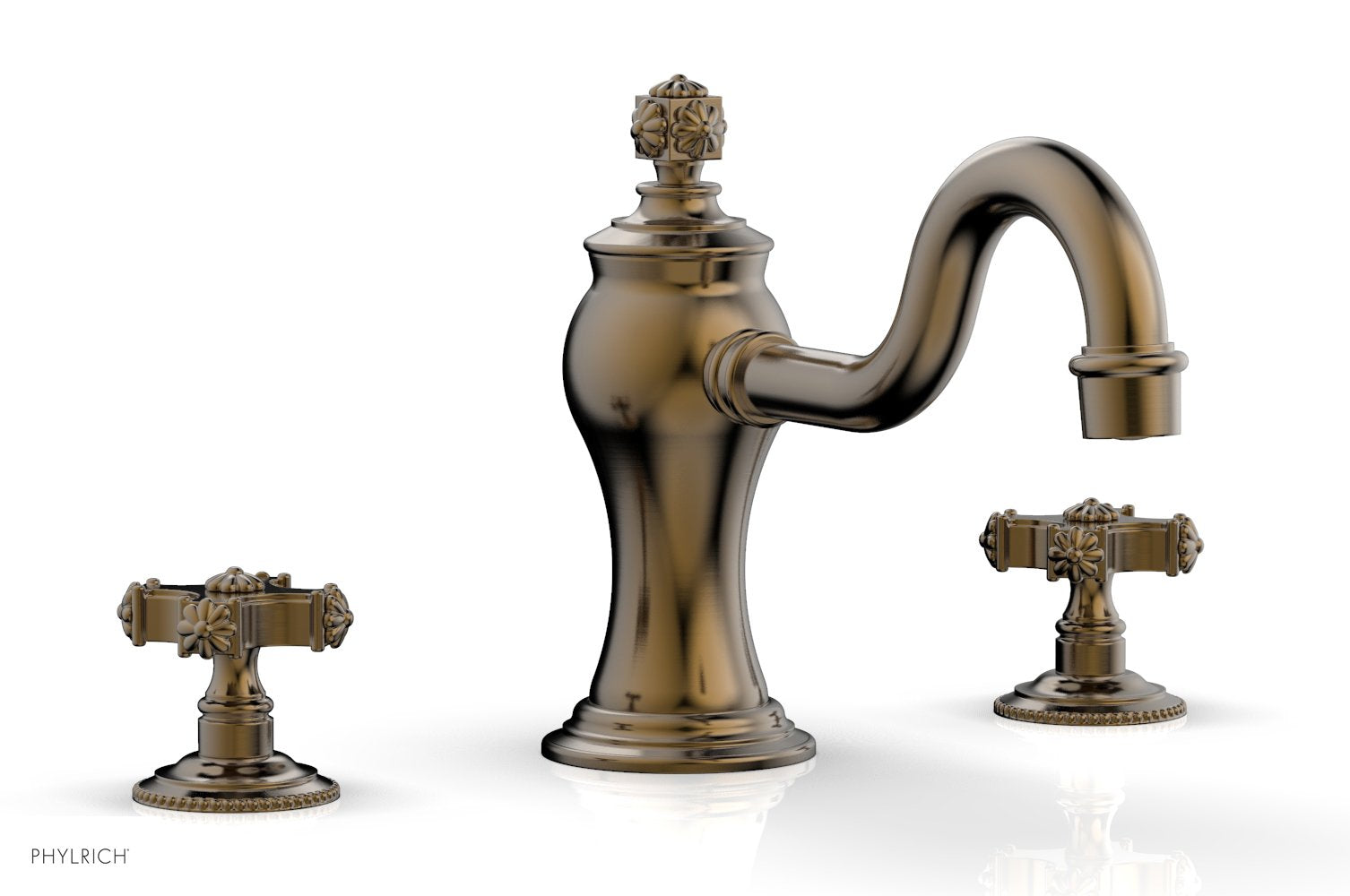 Phylrich MARVELLE Deck Tub Set - Cross Handles