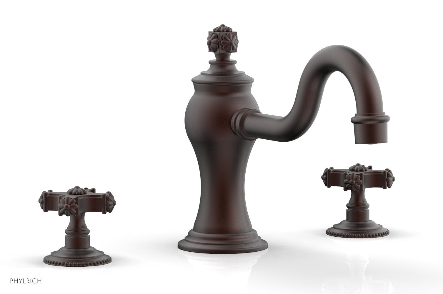 Phylrich MARVELLE Deck Tub Set - Cross Handles