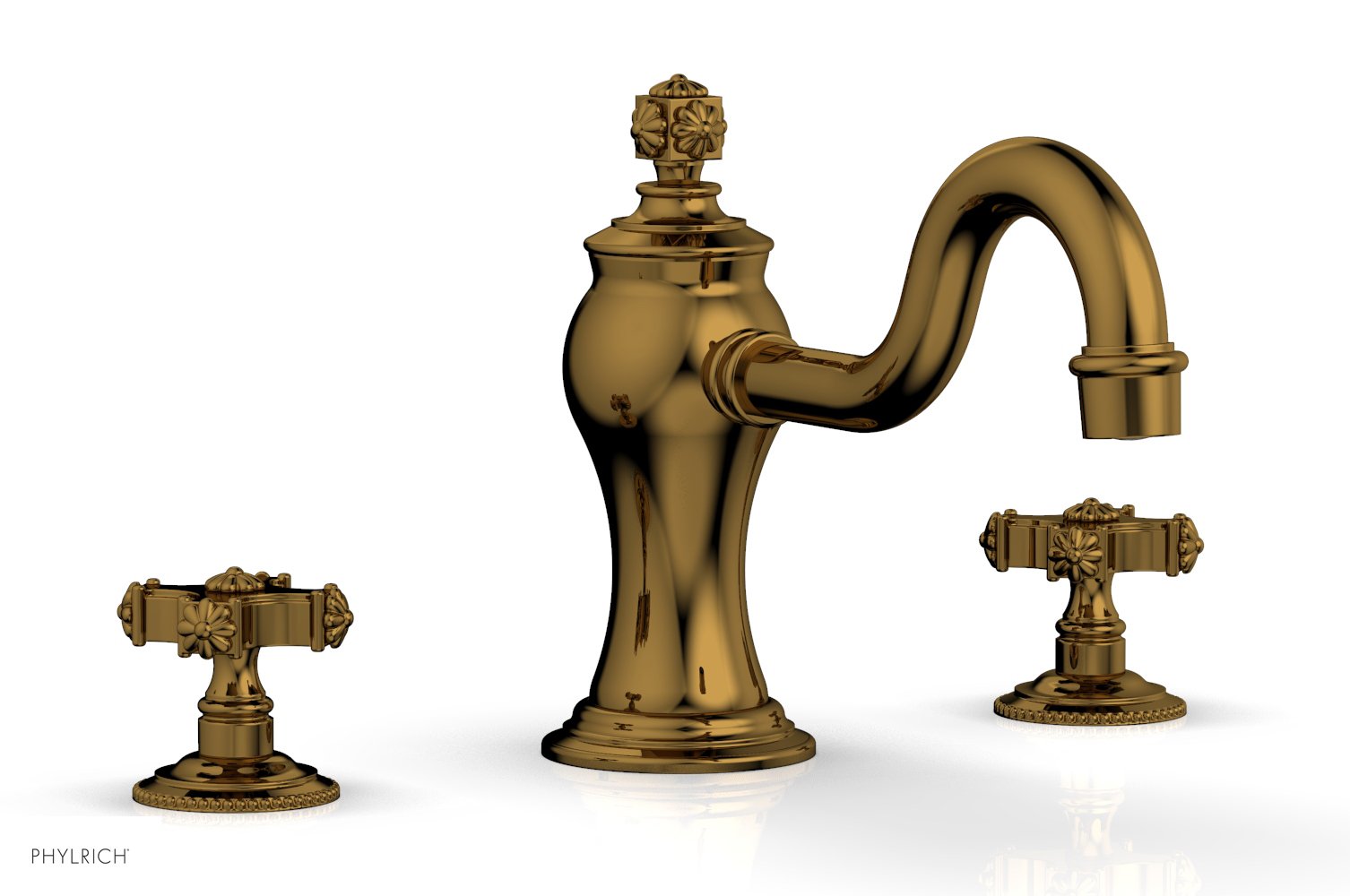 Phylrich MARVELLE Deck Tub Set - Cross Handles