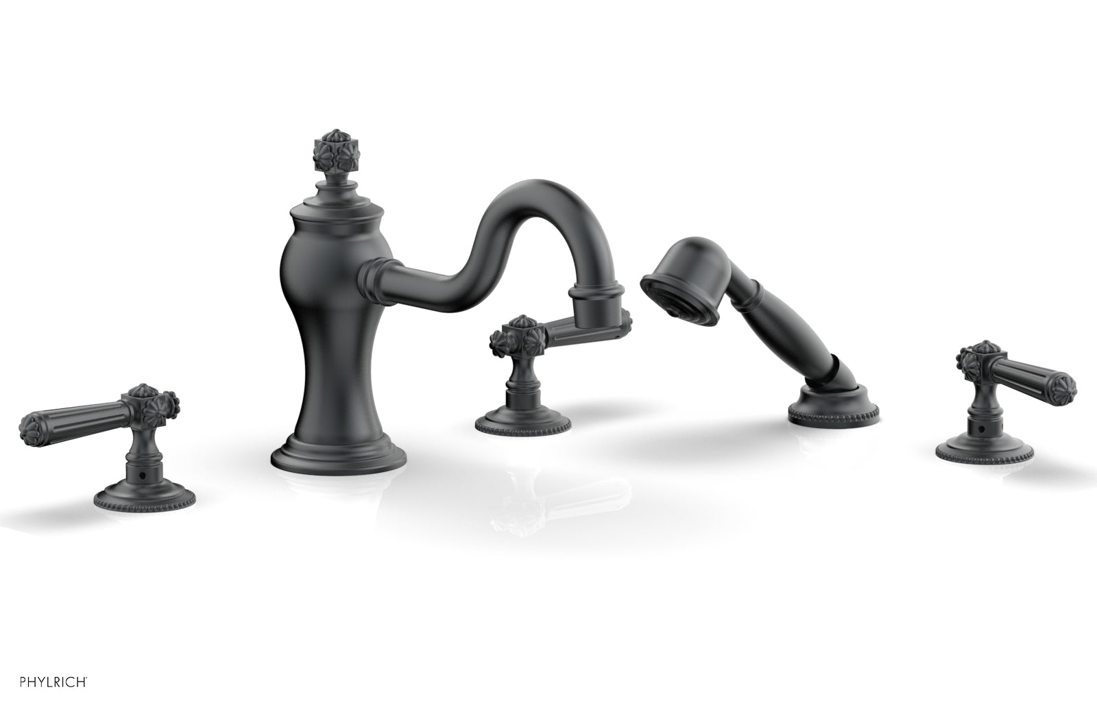 Phylrich MARVELLE Deck Tub Set with Hand Shower - Lever Handles