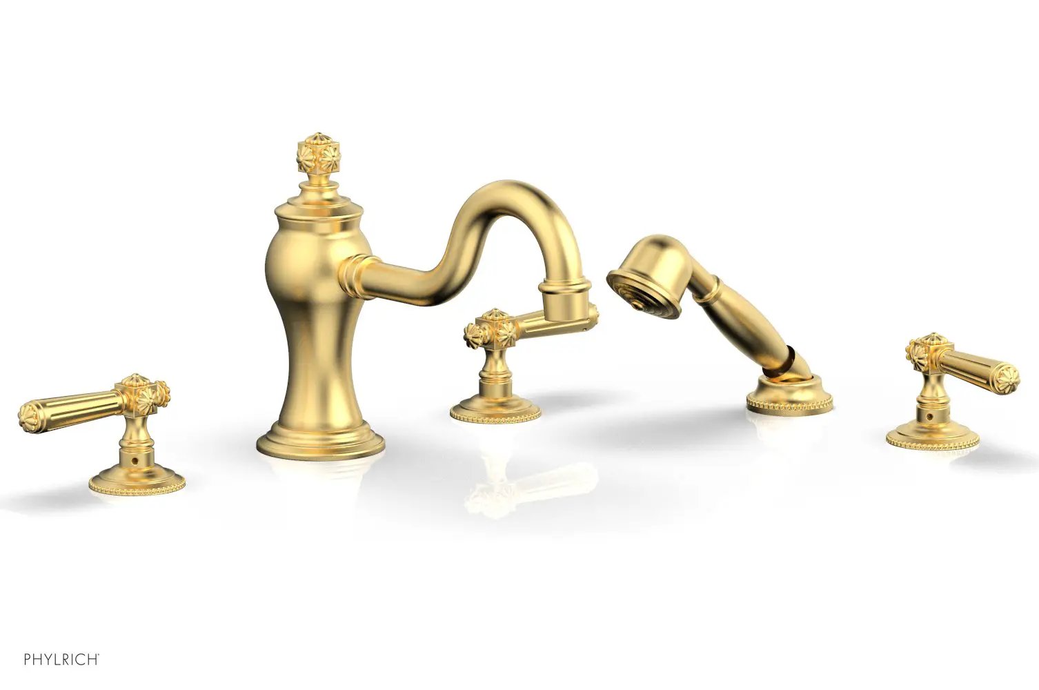 Phylrich MARVELLE Deck Tub Set with Hand Shower - Lever Handles by Phylrich