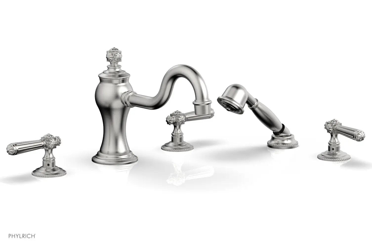 Phylrich MARVELLE Deck Tub Set with Hand Shower - Lever Handles by Phylrich