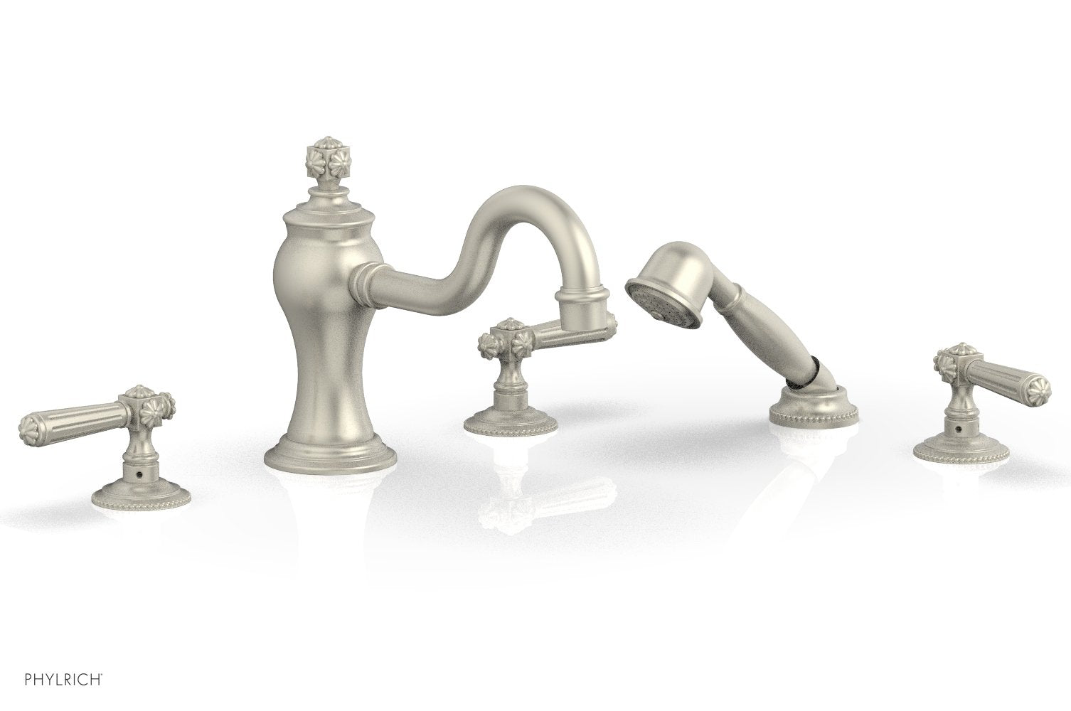 Phylrich MARVELLE Deck Tub Set with Hand Shower - Lever Handles