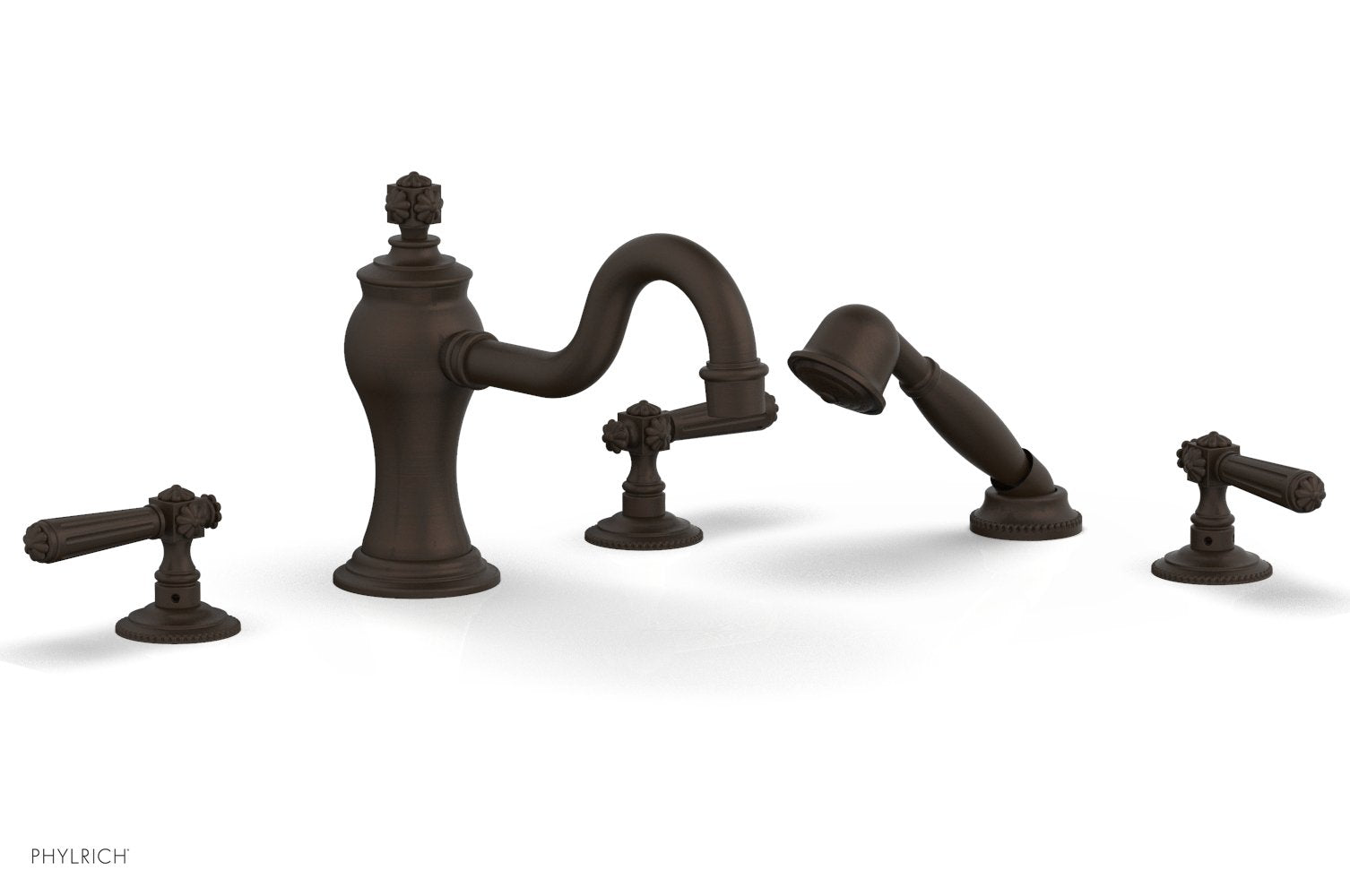 Phylrich MARVELLE Deck Tub Set with Hand Shower - Lever Handles