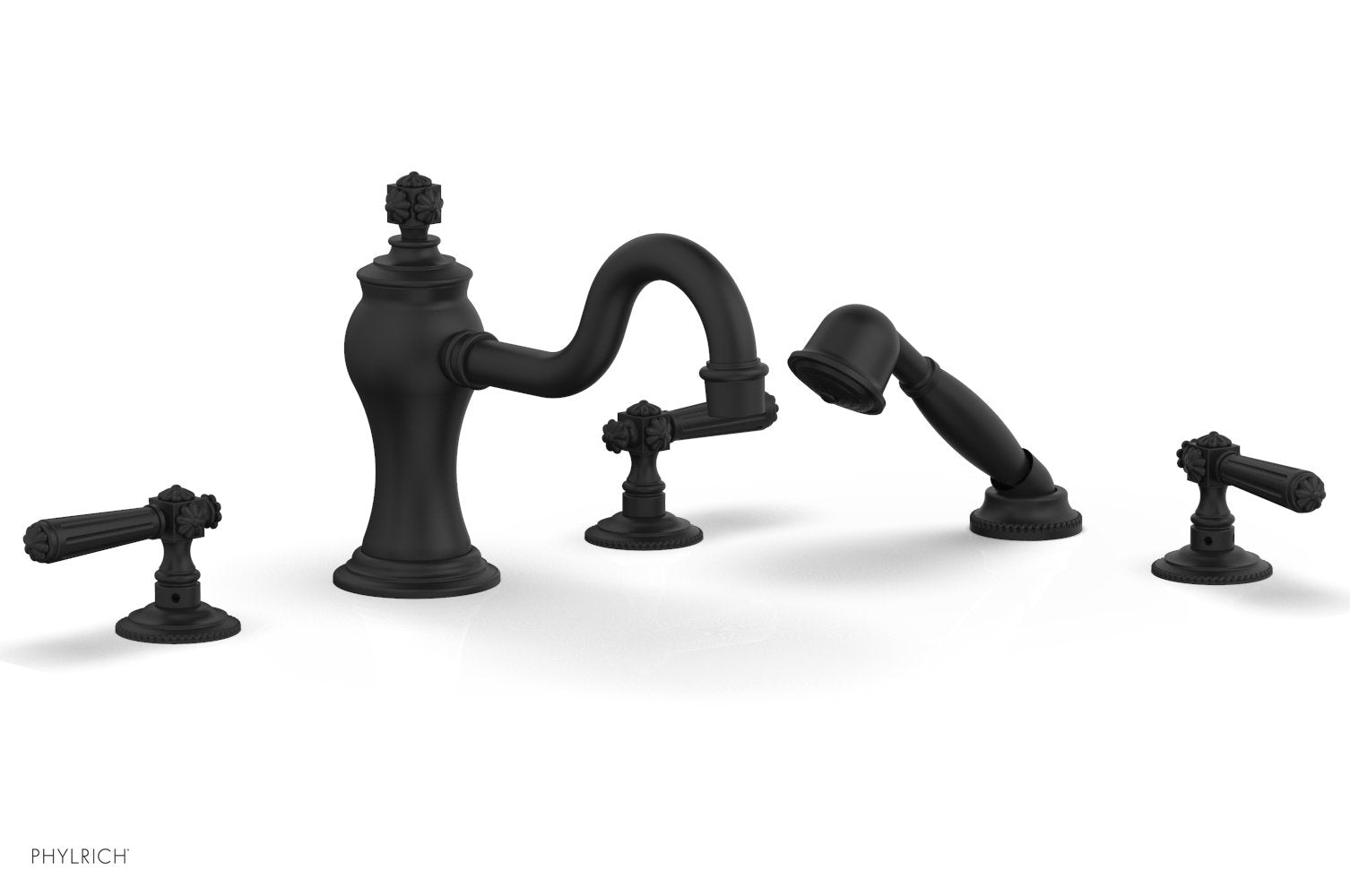 Phylrich MARVELLE Deck Tub Set with Hand Shower - Lever Handles