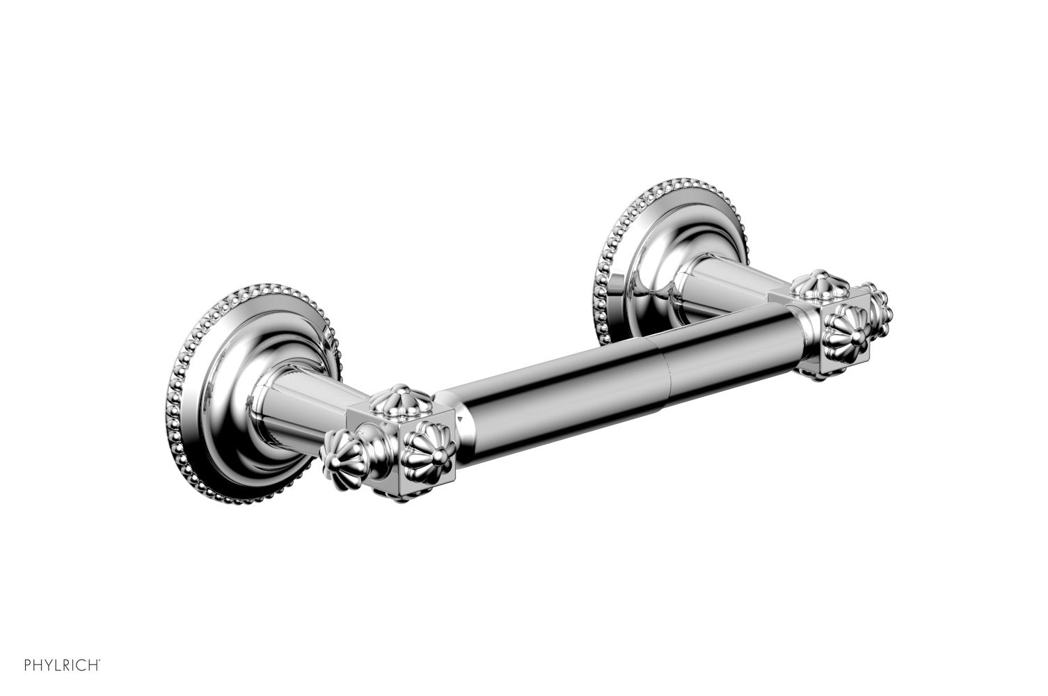 polished chrome paper holder