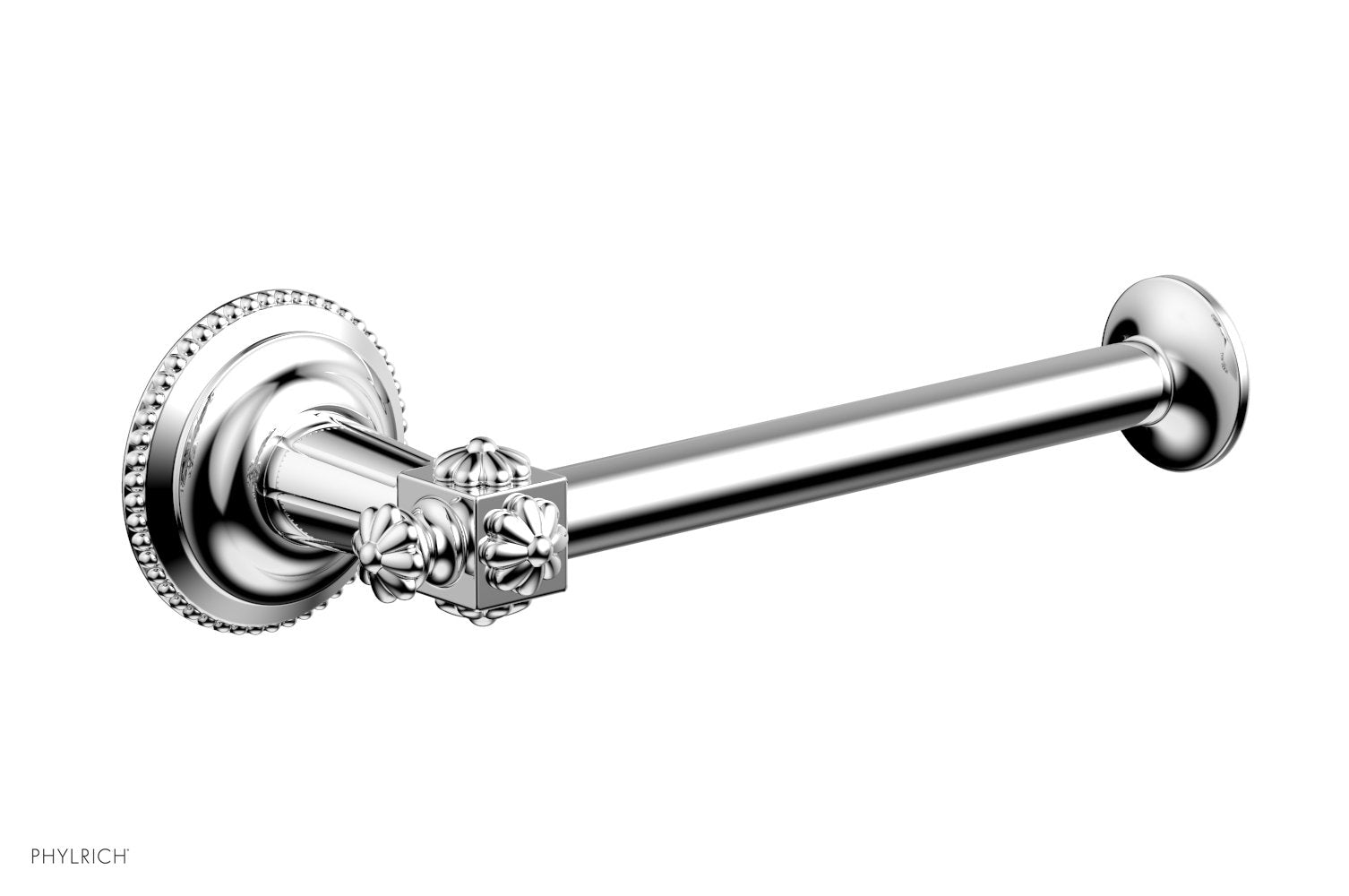 polished chrome paper holder