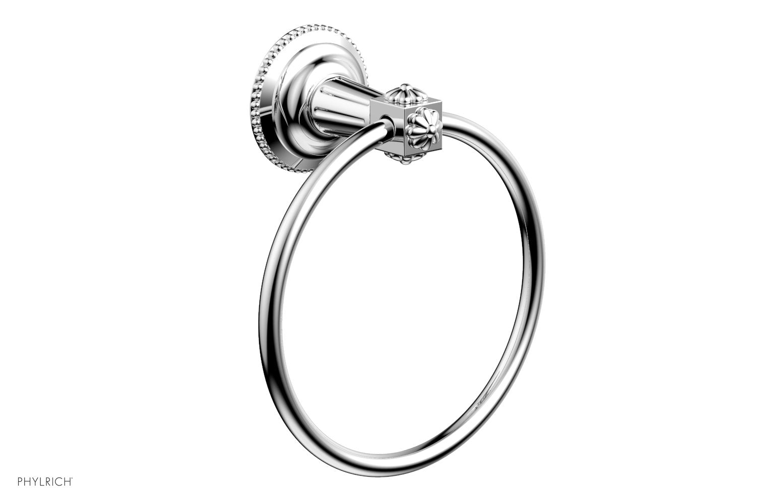 polished chrome towel ring