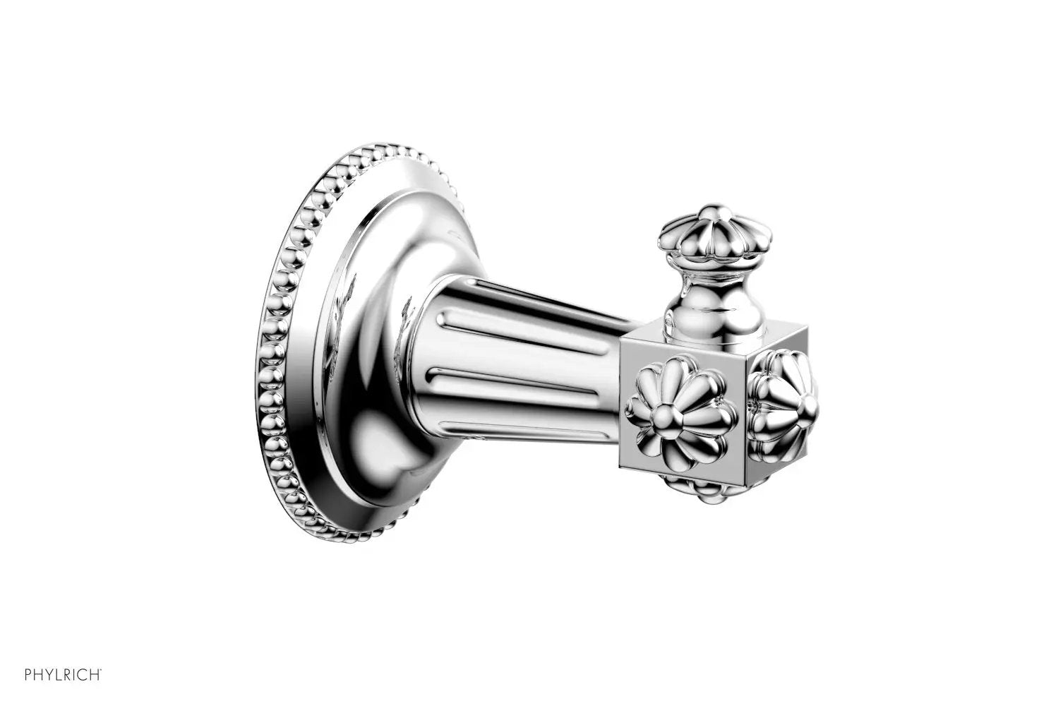polished chrome robe hook