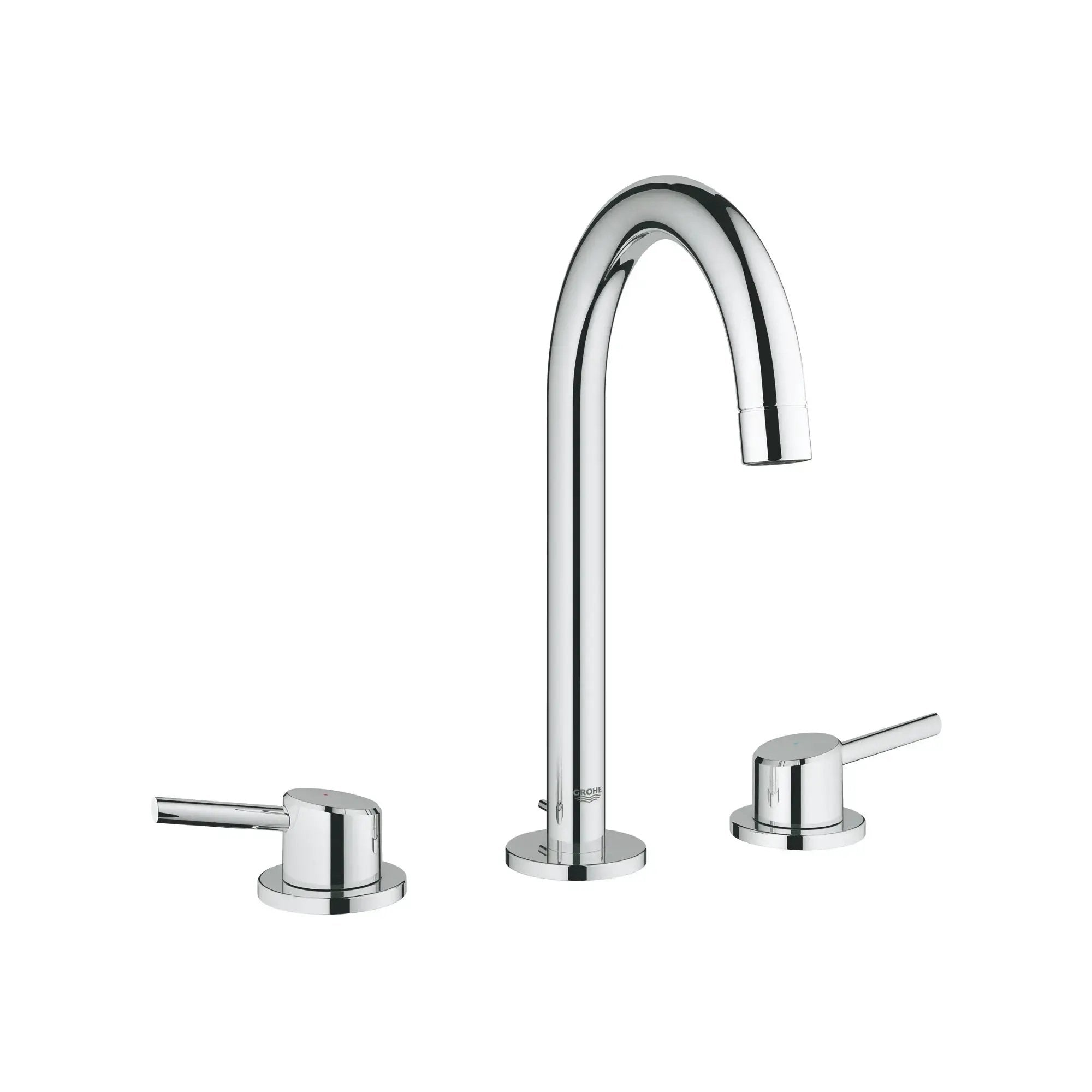 chrome bathroom faucet