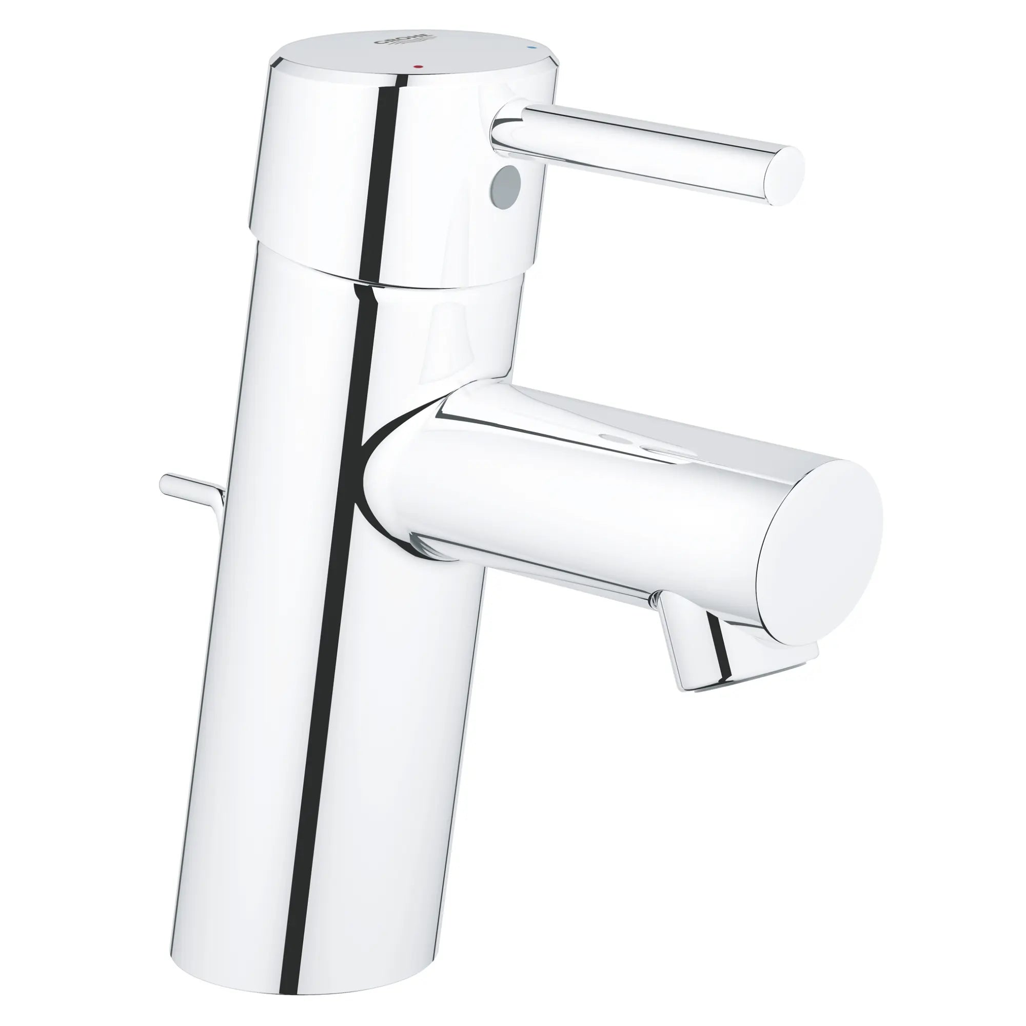 chrome bathroom faucet