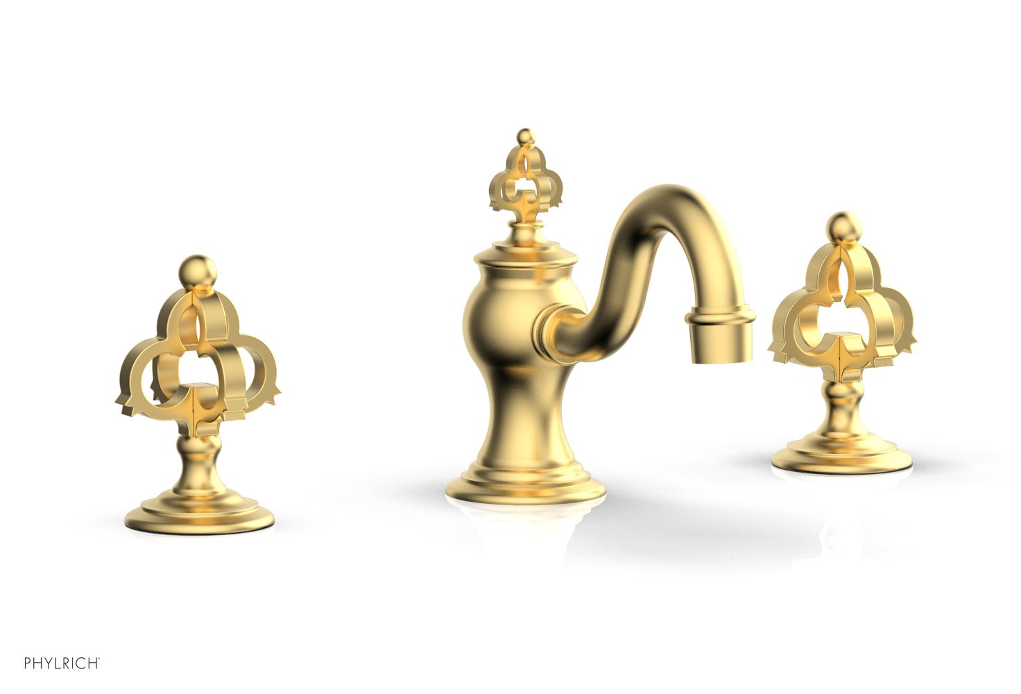 Phylrich COURONNE Widespread Faucet Cross Handles by Phylrich