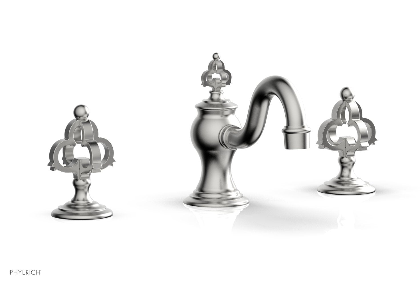 Phylrich COURONNE Widespread Faucet Cross Handles by Phylrich