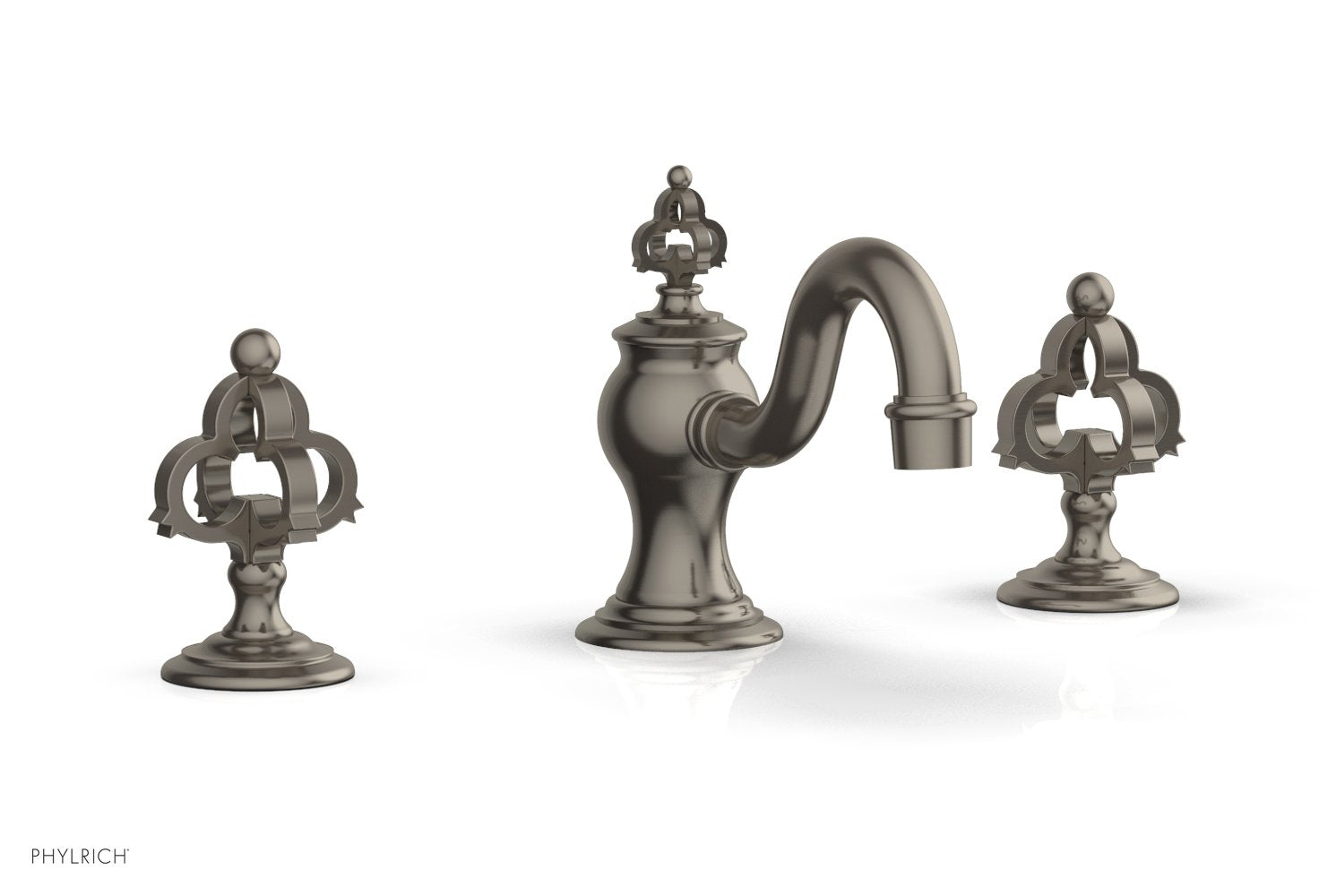 Phylrich COURONNE Widespread Faucet Cross Handles by Phylrich