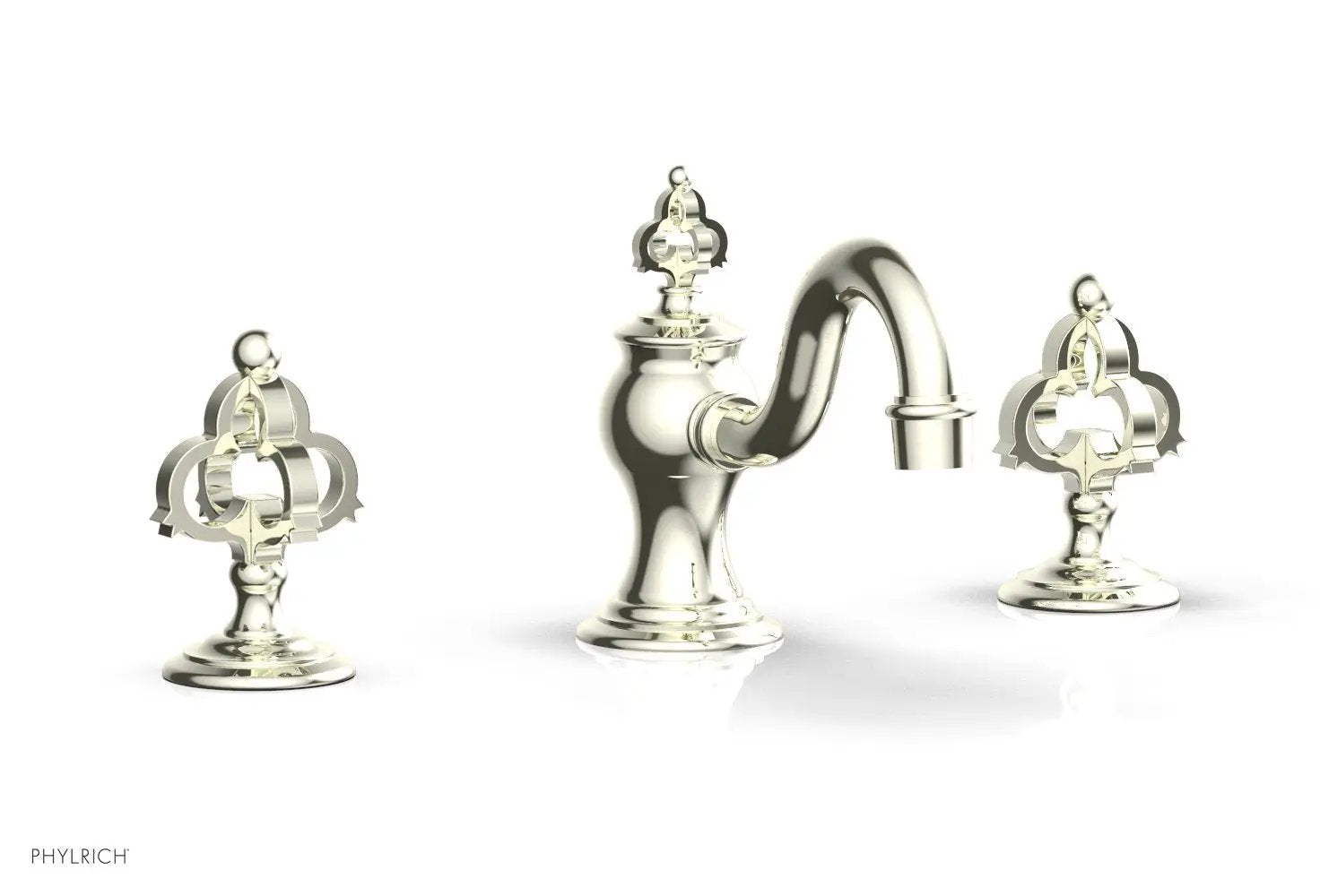 Phylrich COURONNE Widespread Faucet Cross Handles by Phylrich