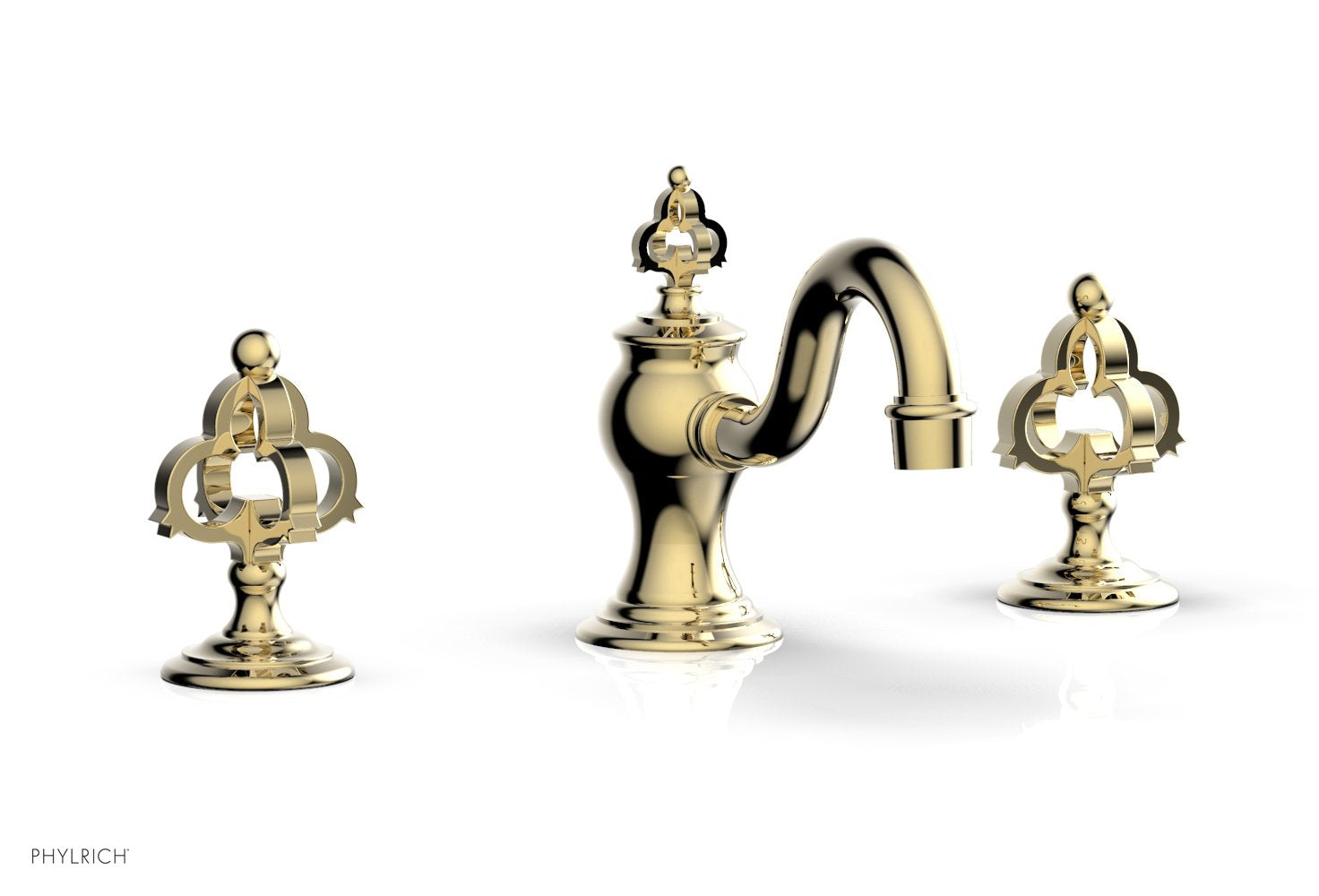 Phylrich COURONNE Widespread Faucet Cross Handles