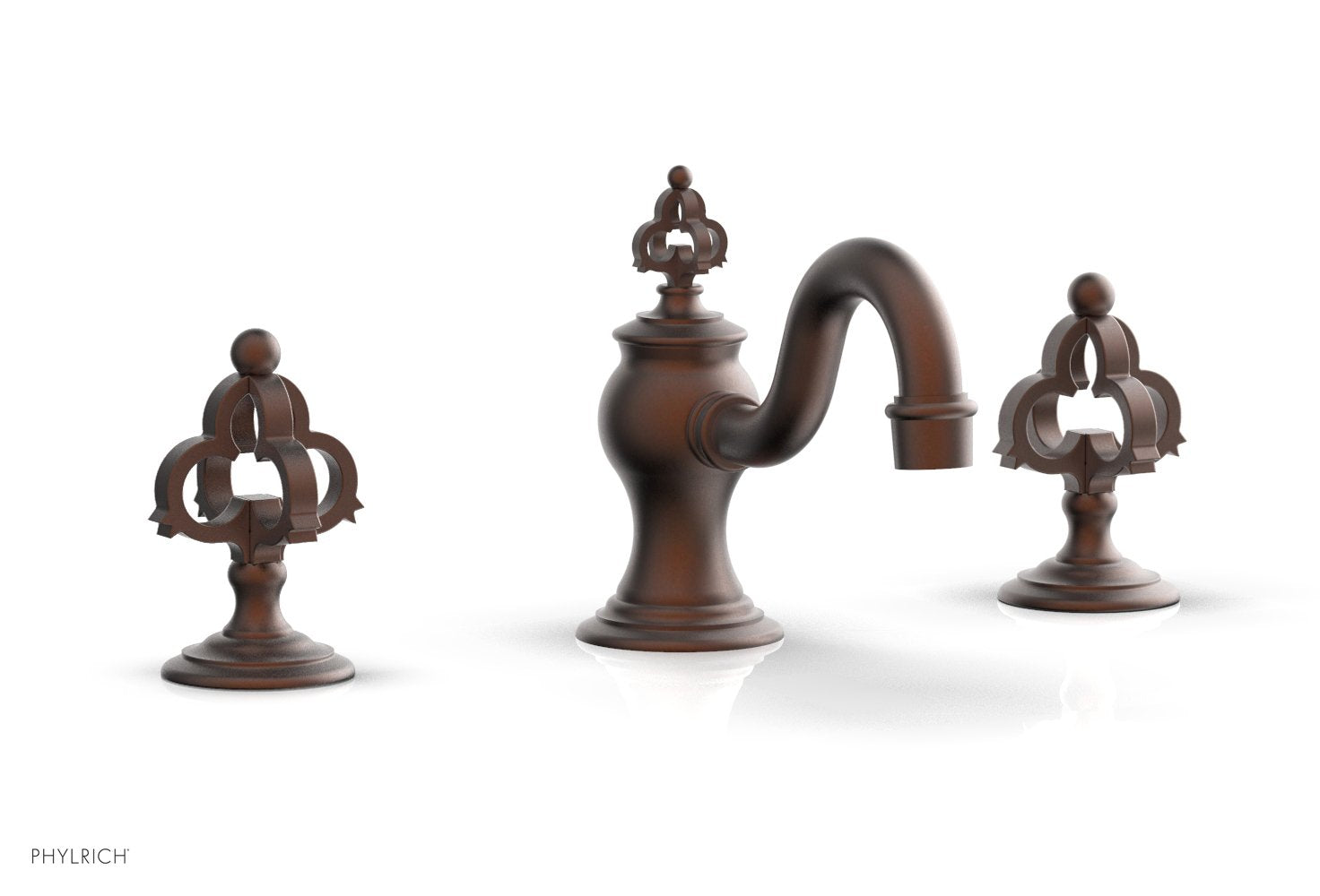 Phylrich COURONNE Widespread Faucet Cross Handles by Phylrich