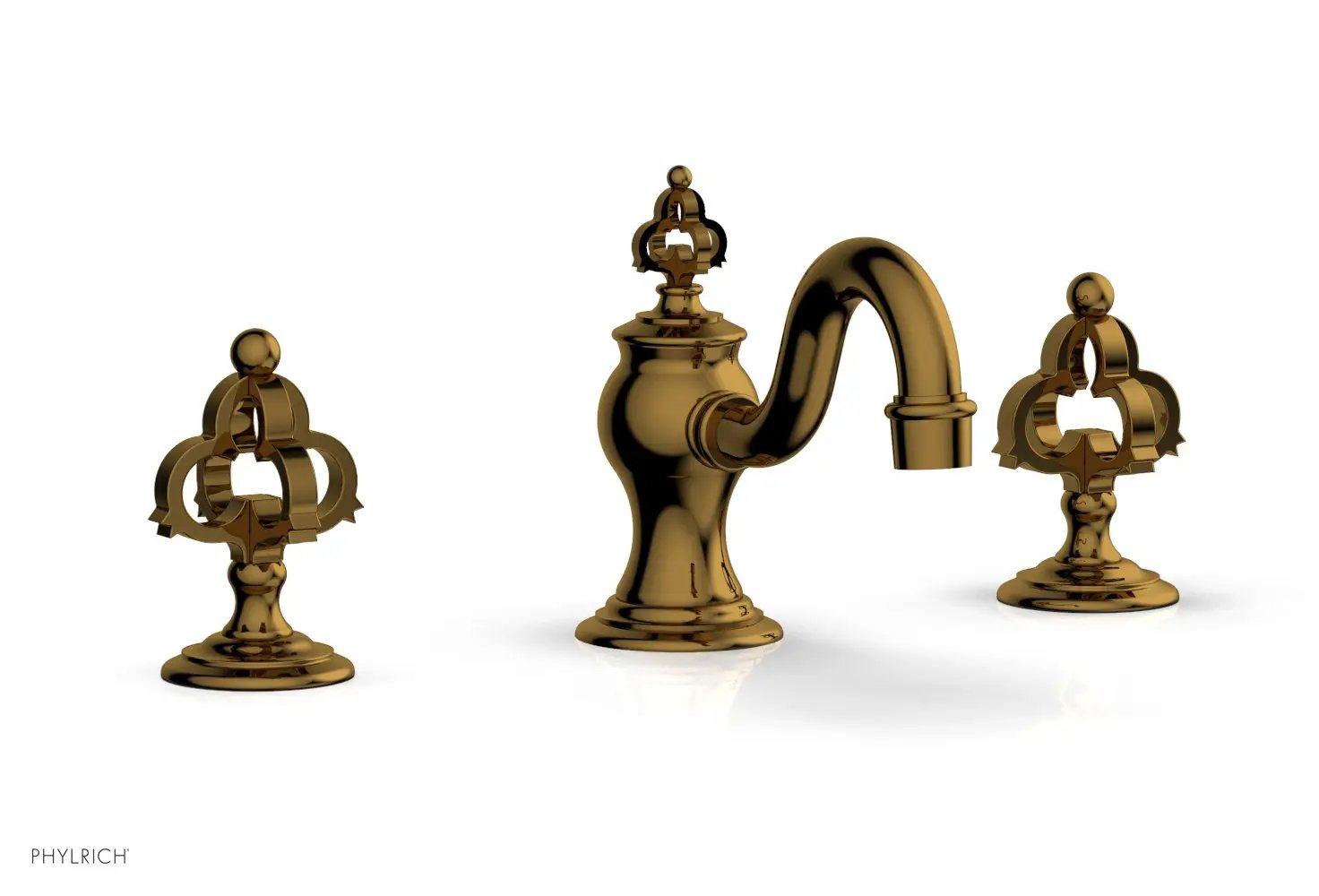 Phylrich COURONNE Widespread Faucet Cross Handles by Phylrich