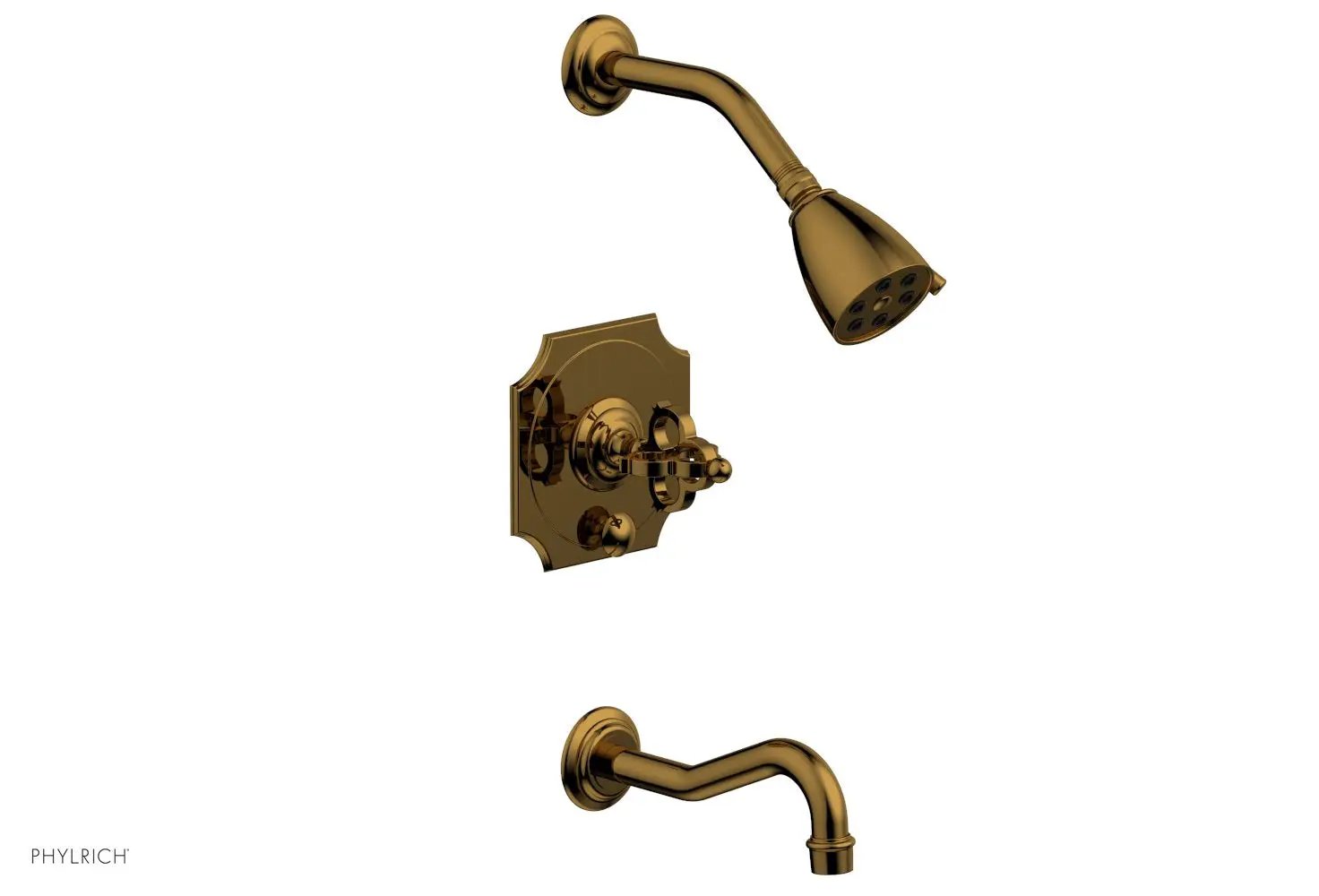 Phylrich COURONNE Pressure Balance Tub and Shower Set by Phylrich