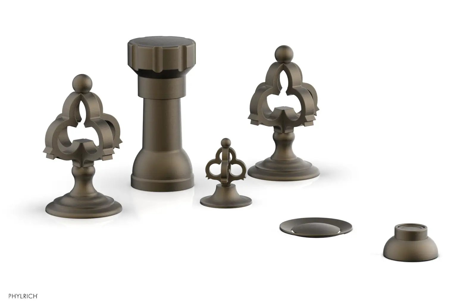 Phylrich COURONNE Four Hole Bidet Set by Phylrich