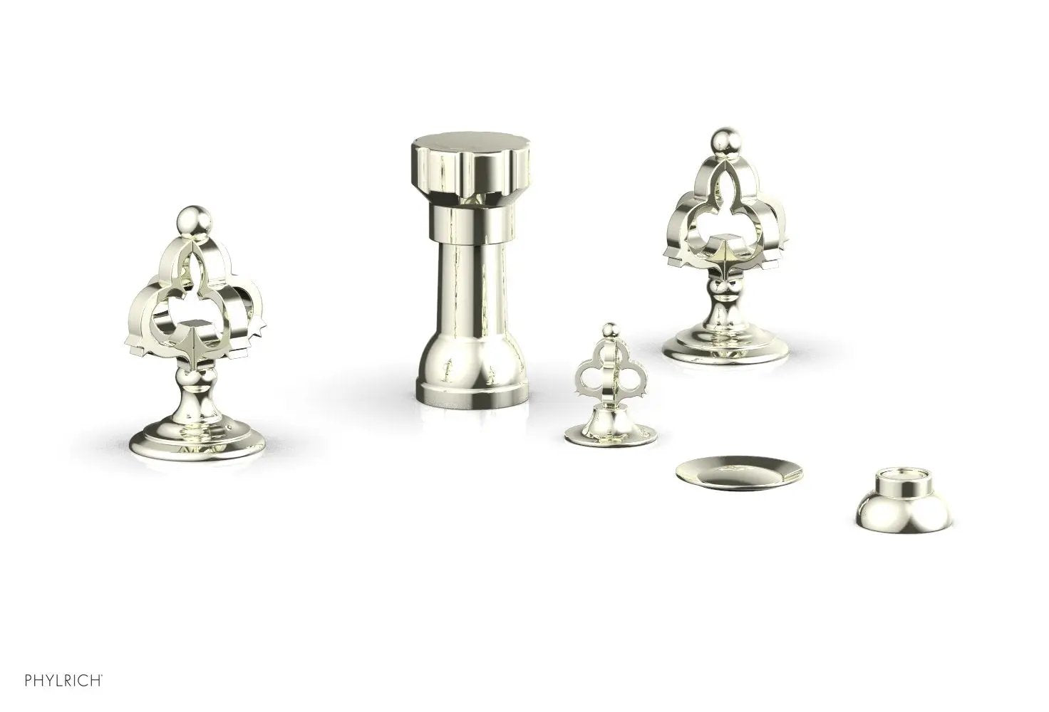 Phylrich COURONNE Four Hole Bidet Set by Phylrich