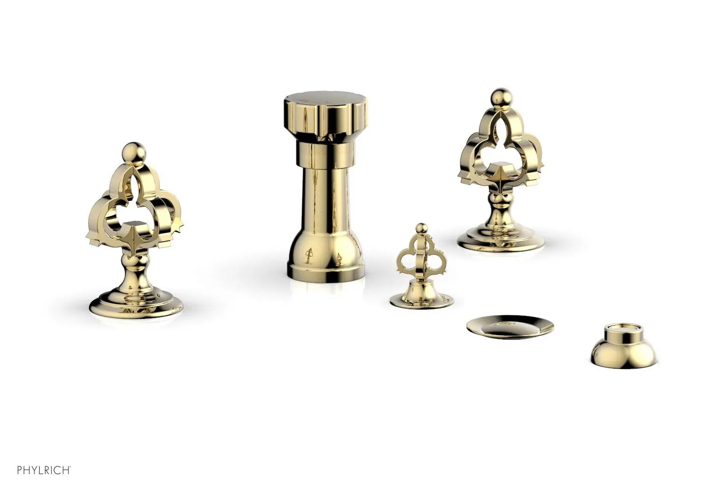 Phylrich COURONNE Four Hole Bidet Set by Phylrich