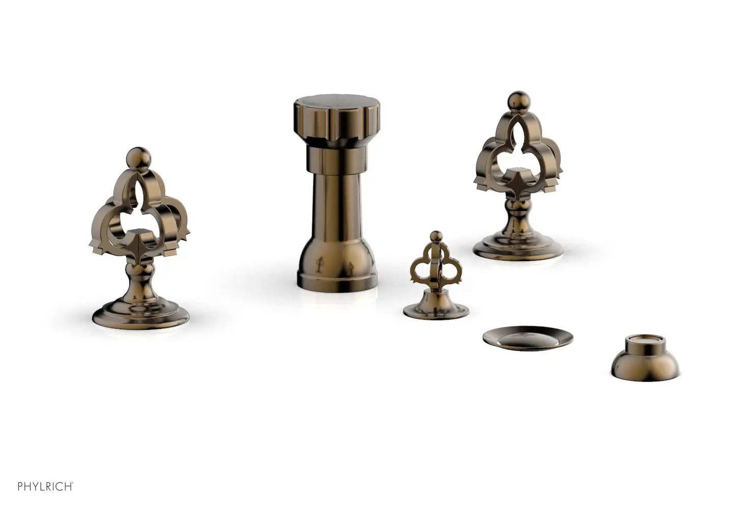 Phylrich COURONNE Four Hole Bidet Set by Phylrich