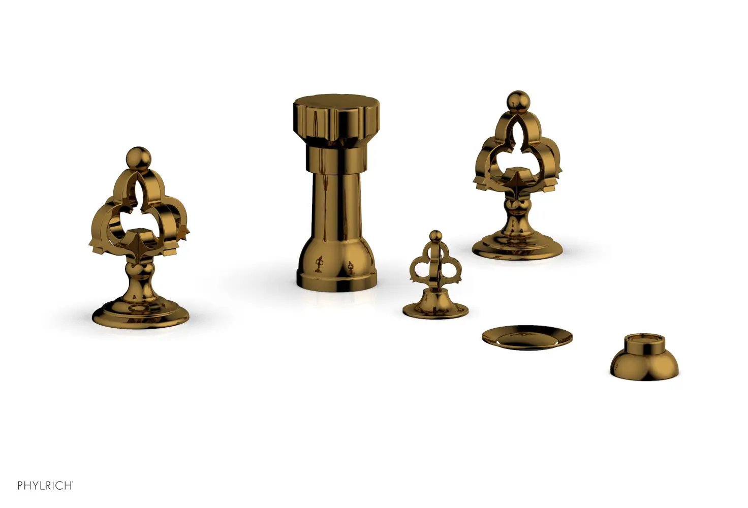 Phylrich COURONNE Four Hole Bidet Set by Phylrich