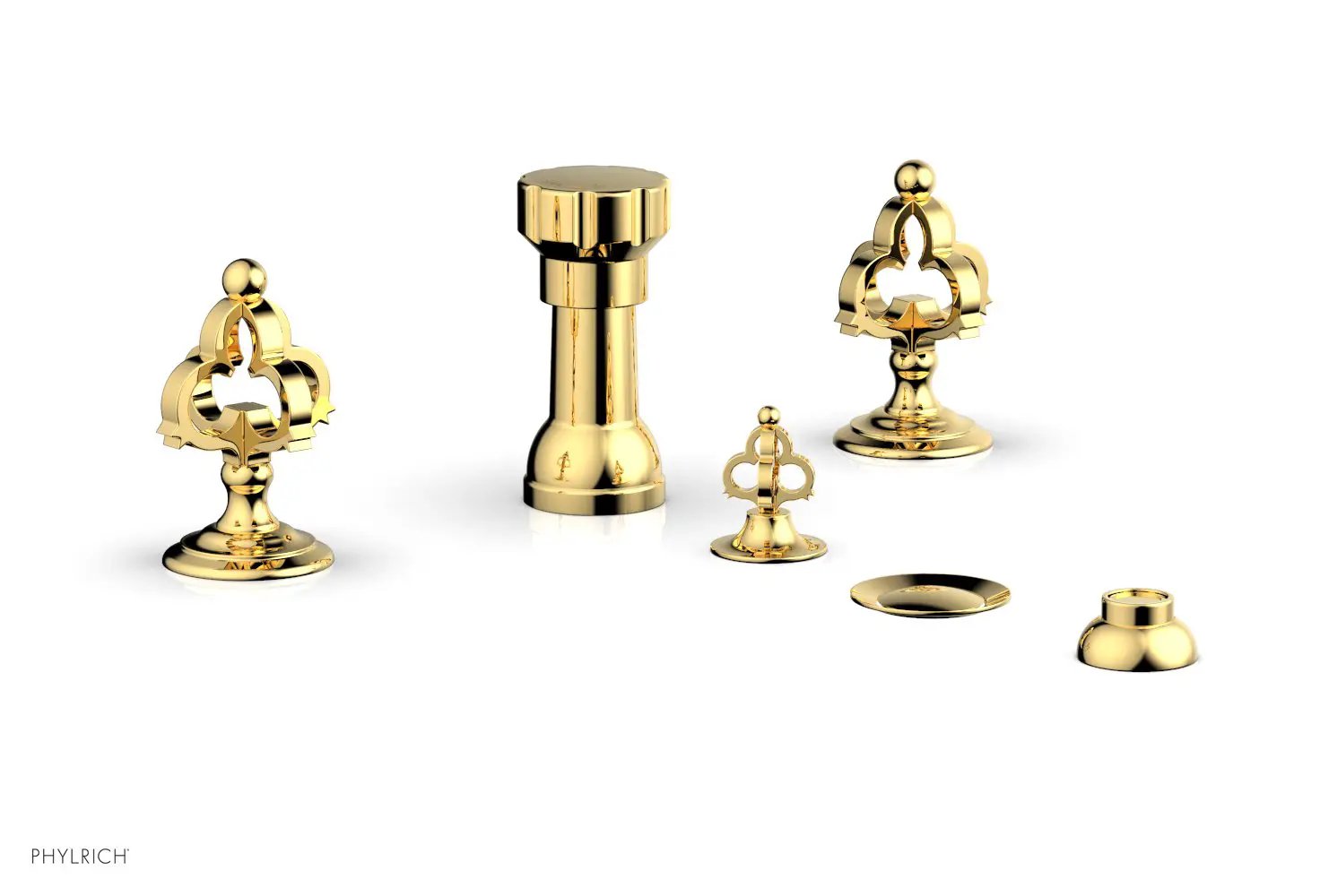 Phylrich COURONNE Four Hole Bidet Set by Phylrich