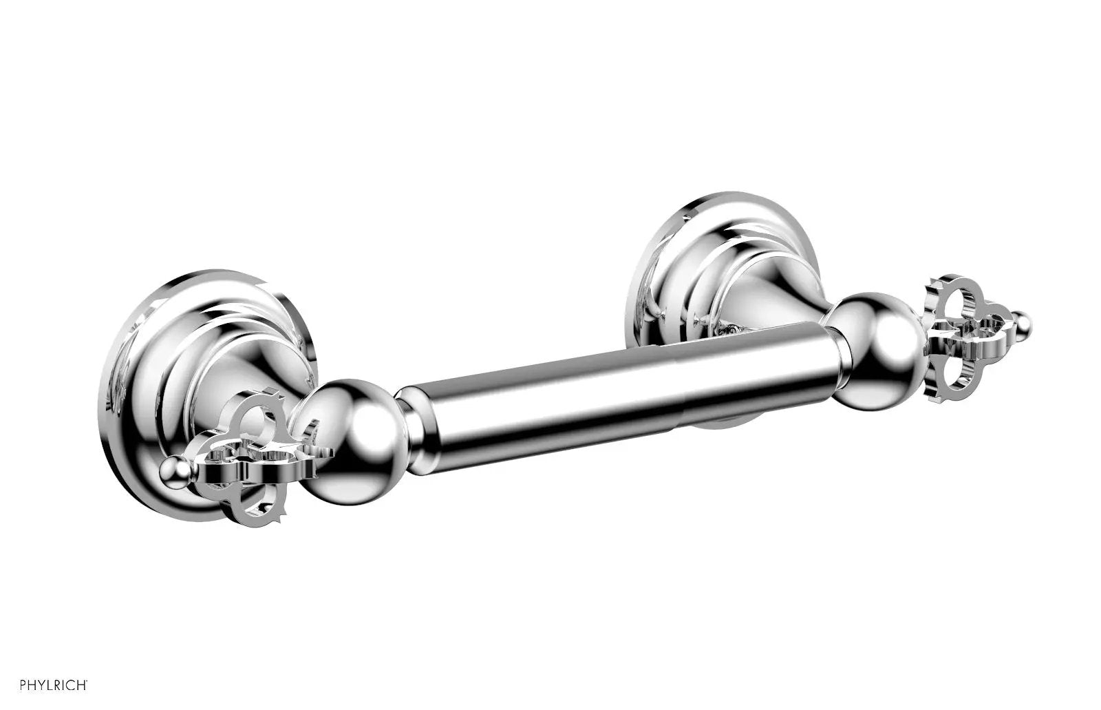 polished chrome paper holder