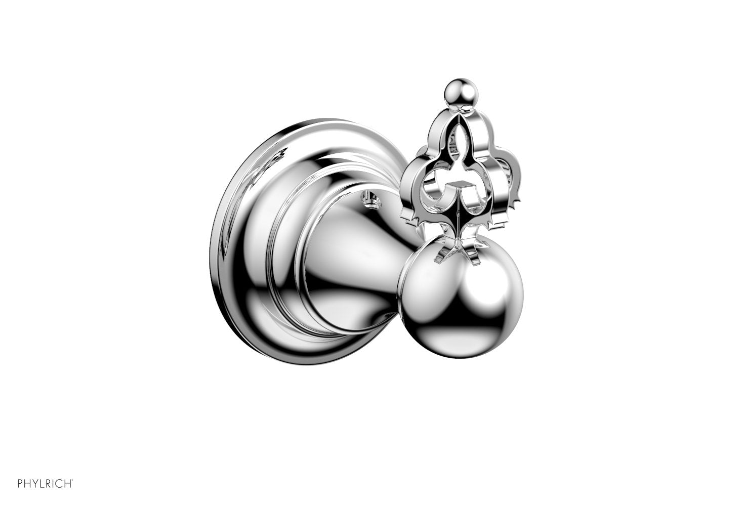 polished chrome robe hook
