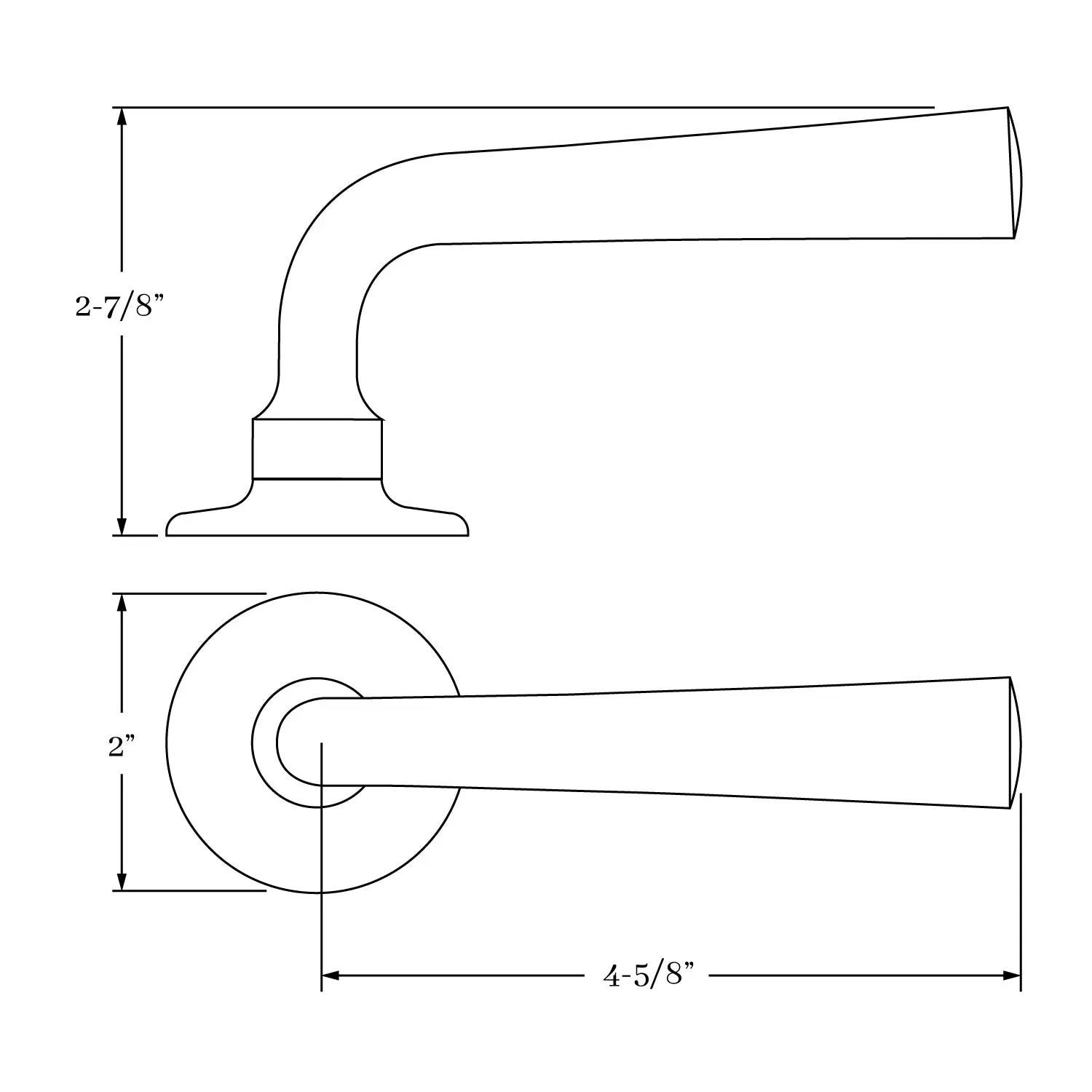 interior lever set