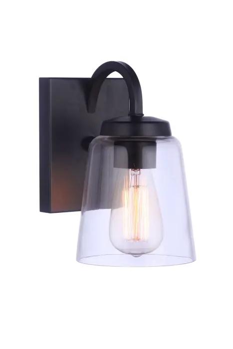 flat black wall sconces