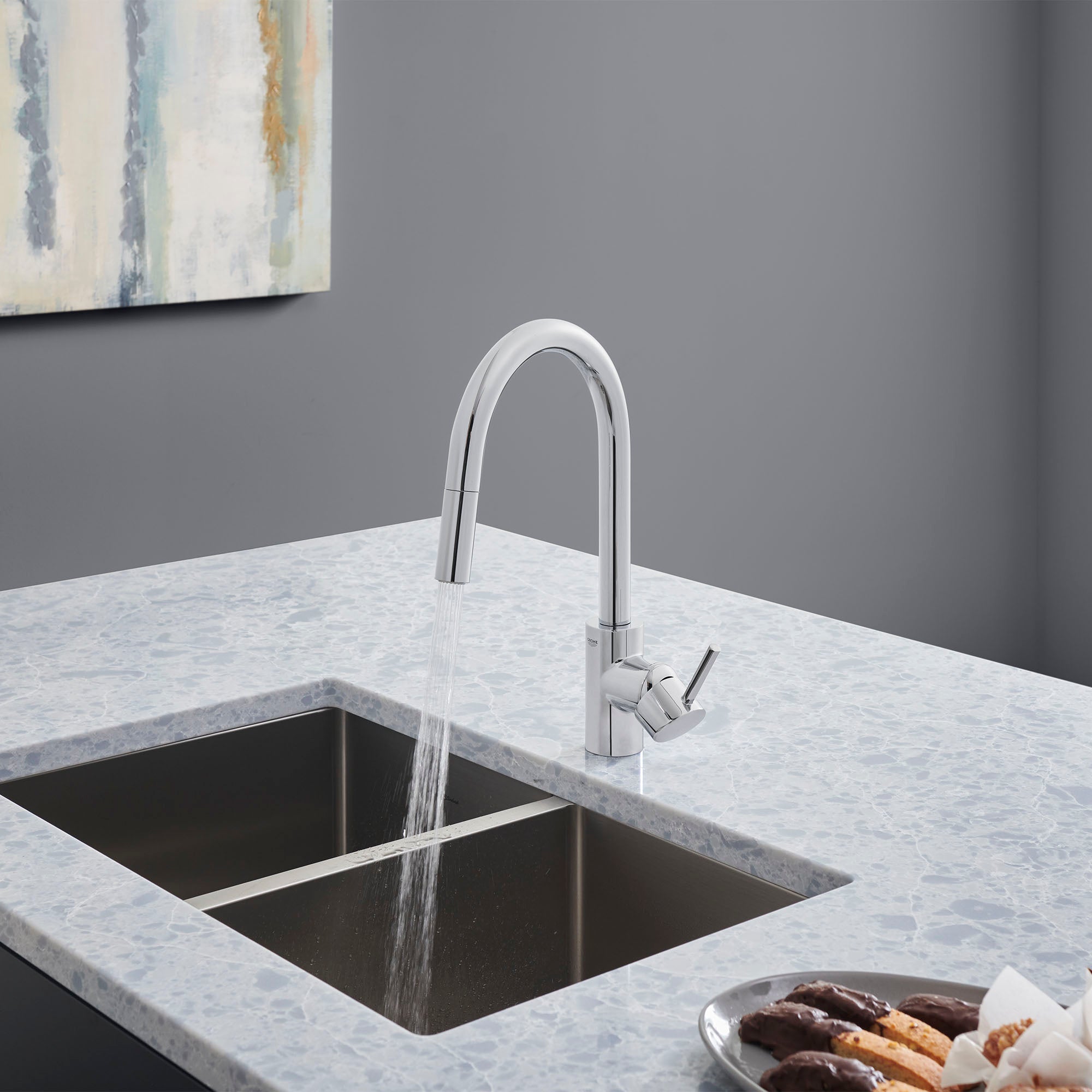 starlight chrome kitchen faucet