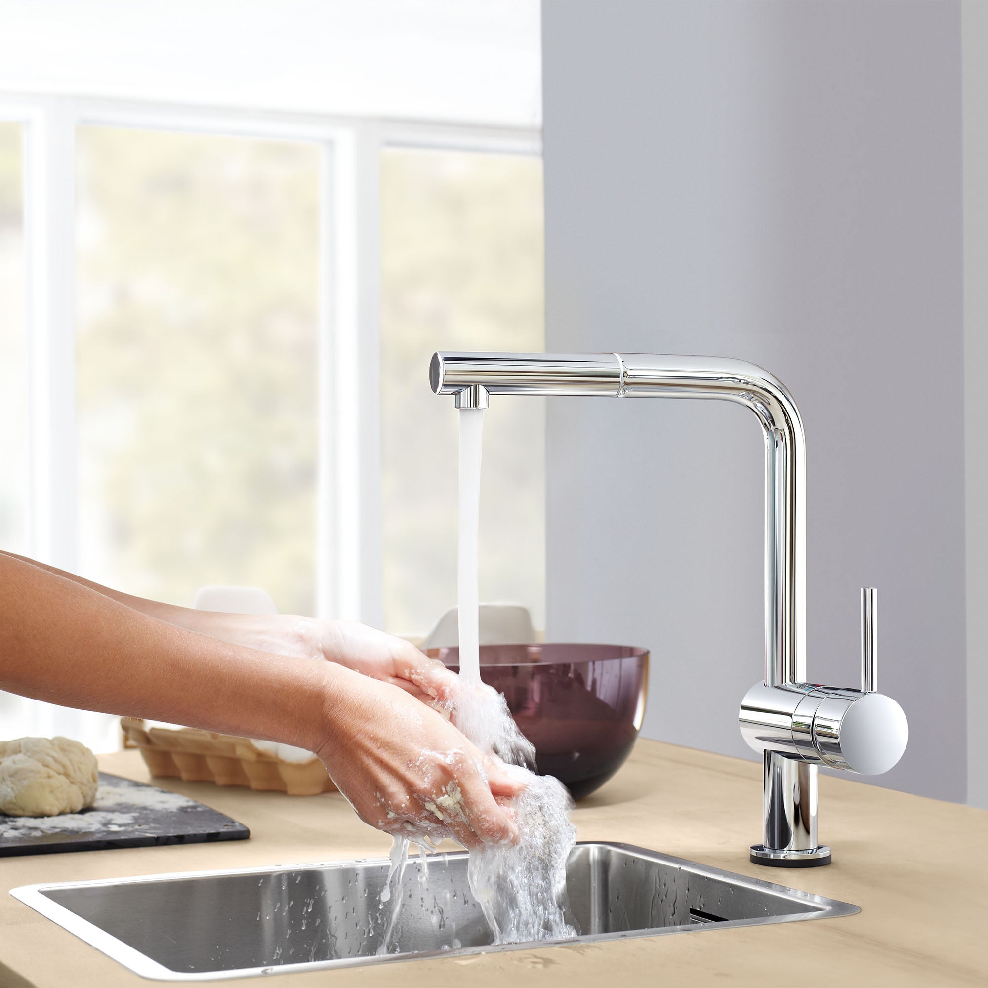 starlight chrome kitchen faucet