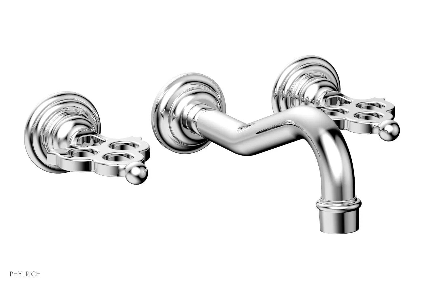 polished chrome lavatory set