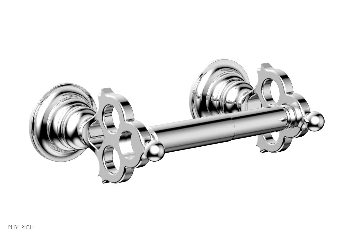 polished chrome paper holder