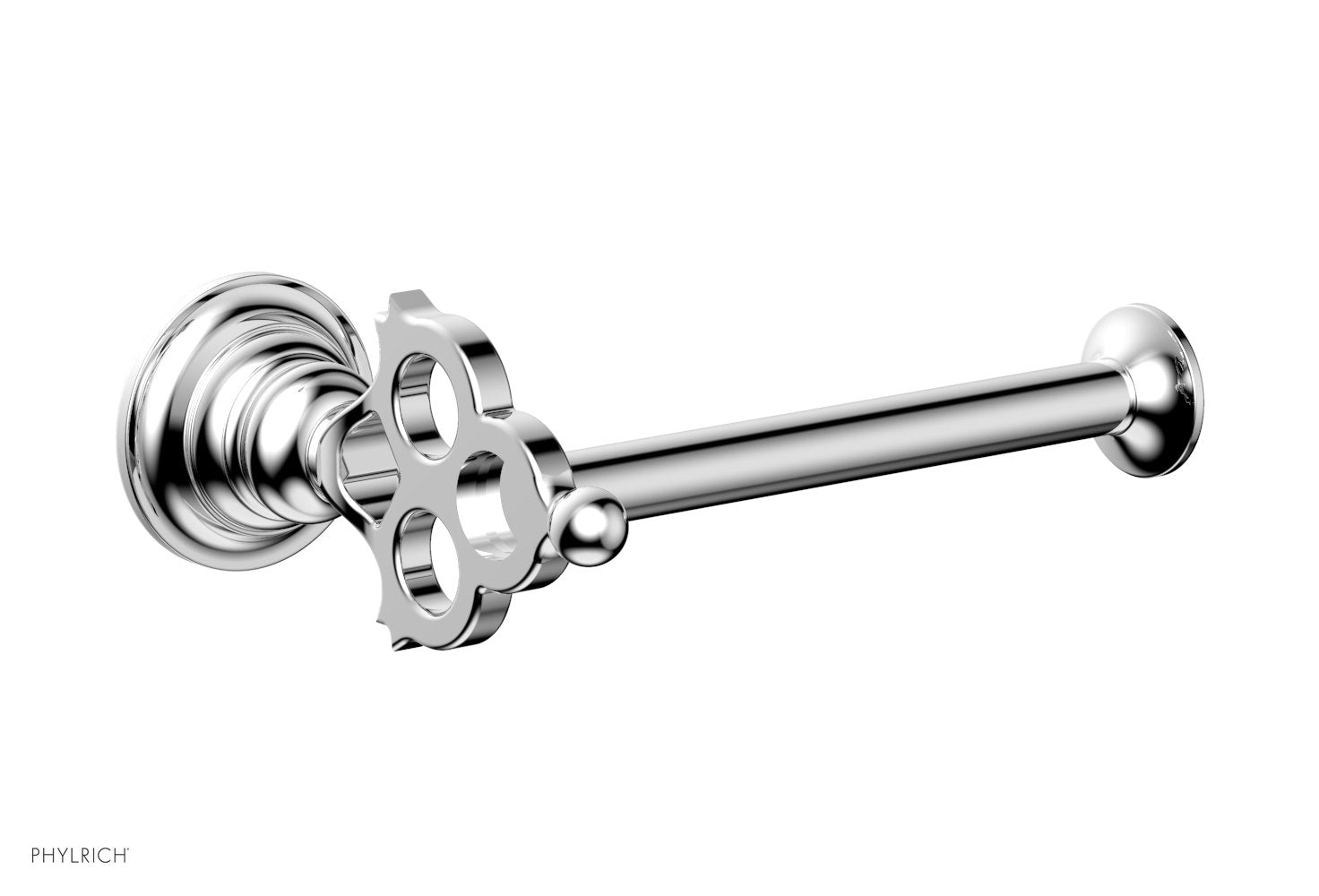 polished chrome paper holder