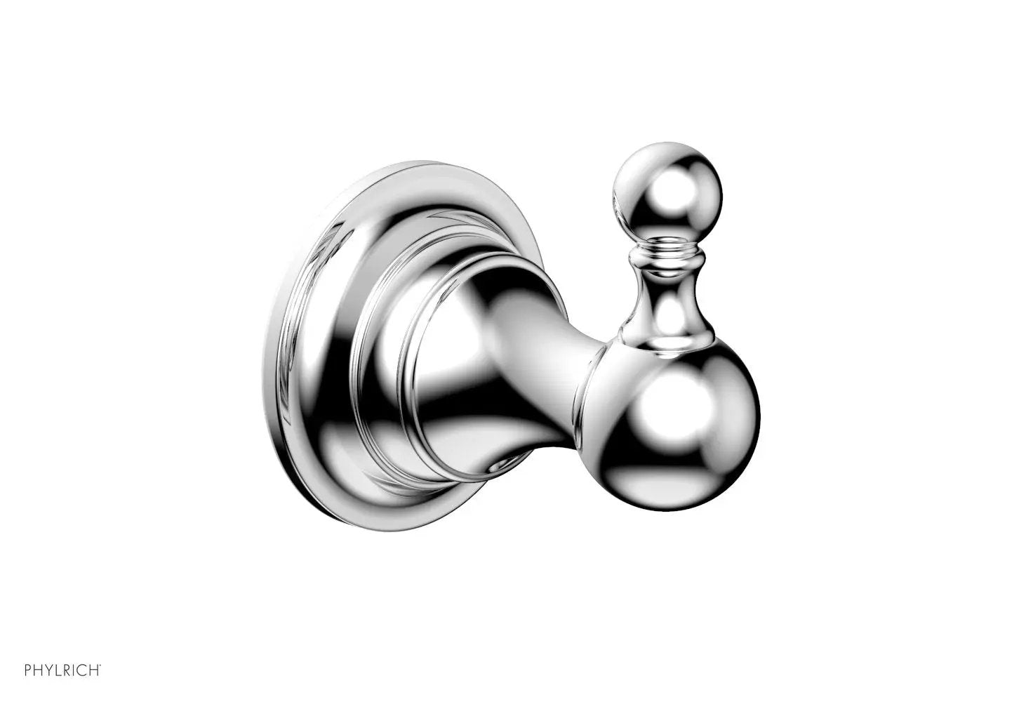 polished chrome robe hook