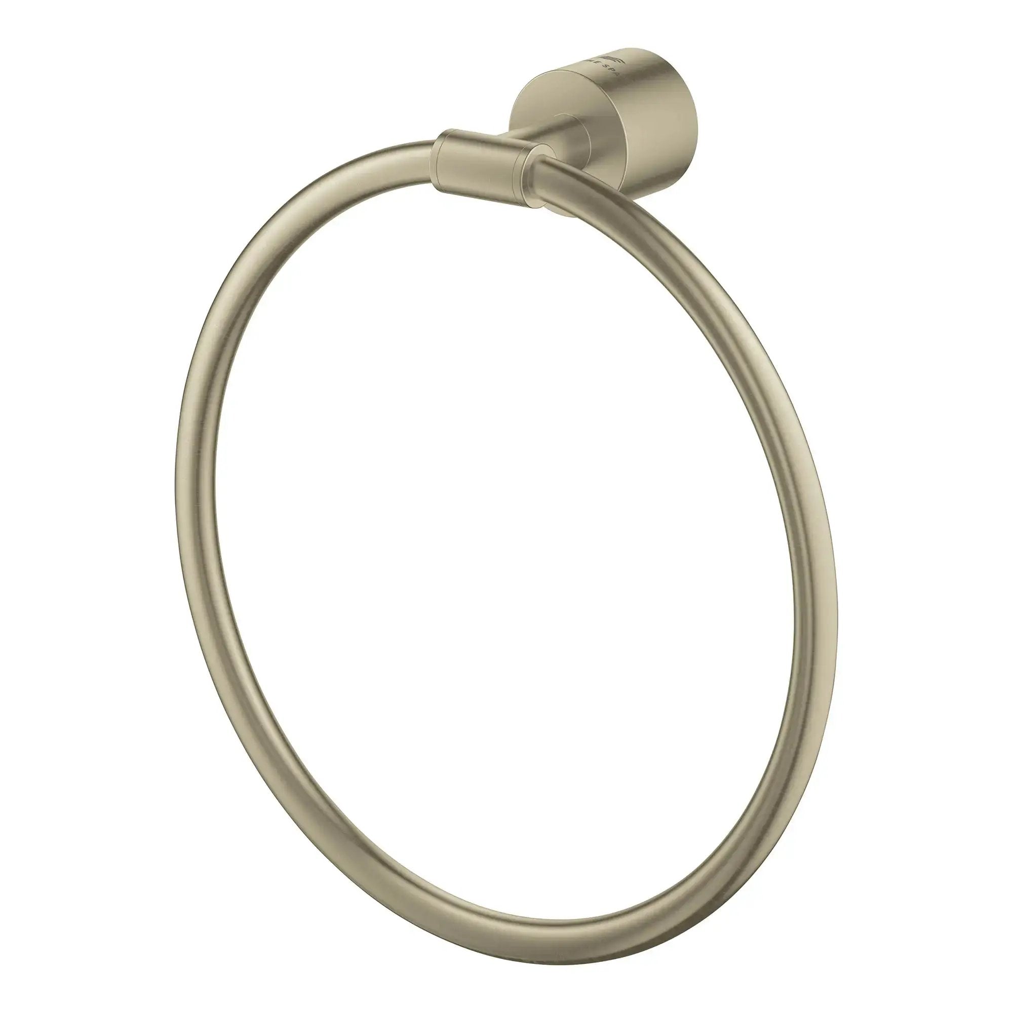 brushed nickel towel ring