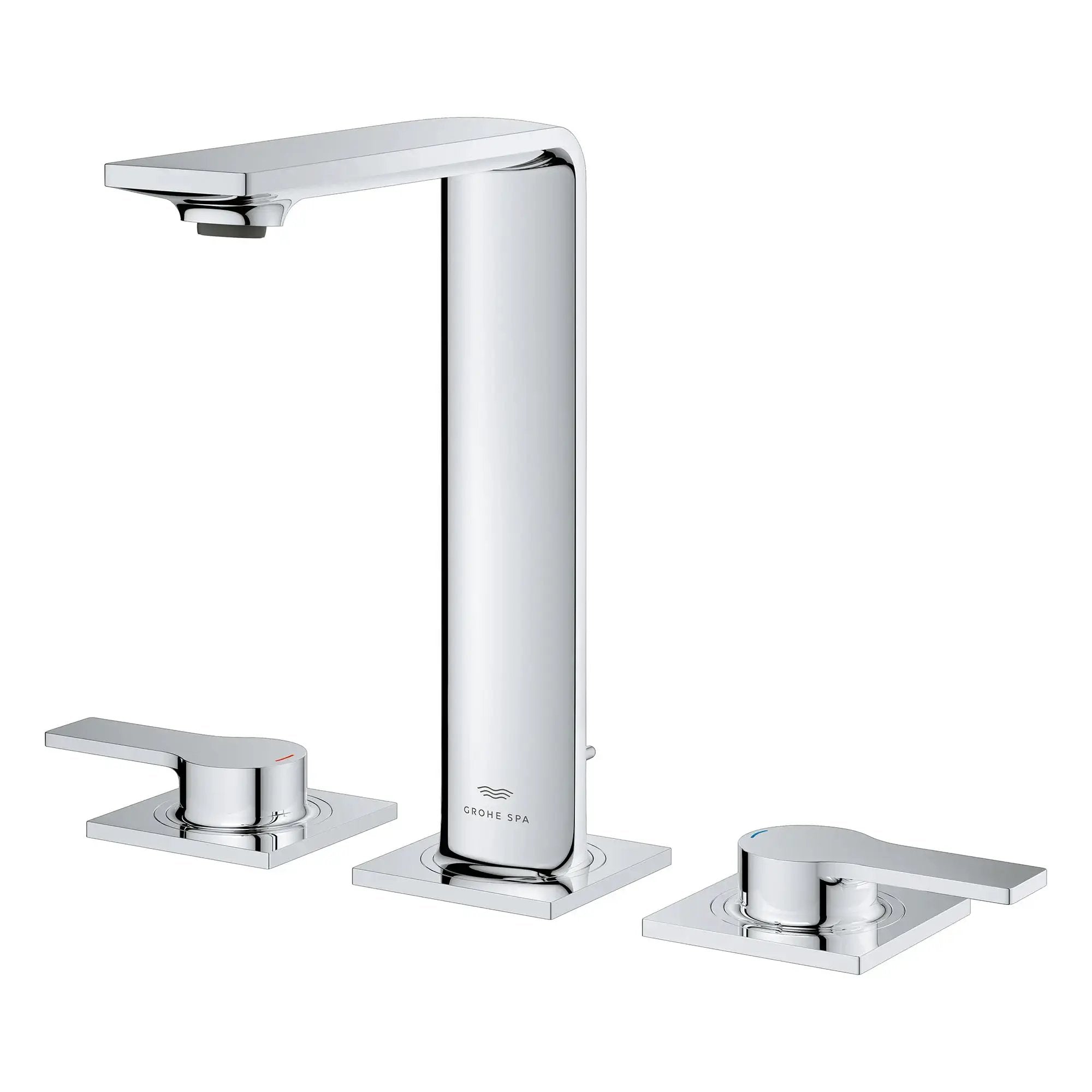 chrome bathroom faucet