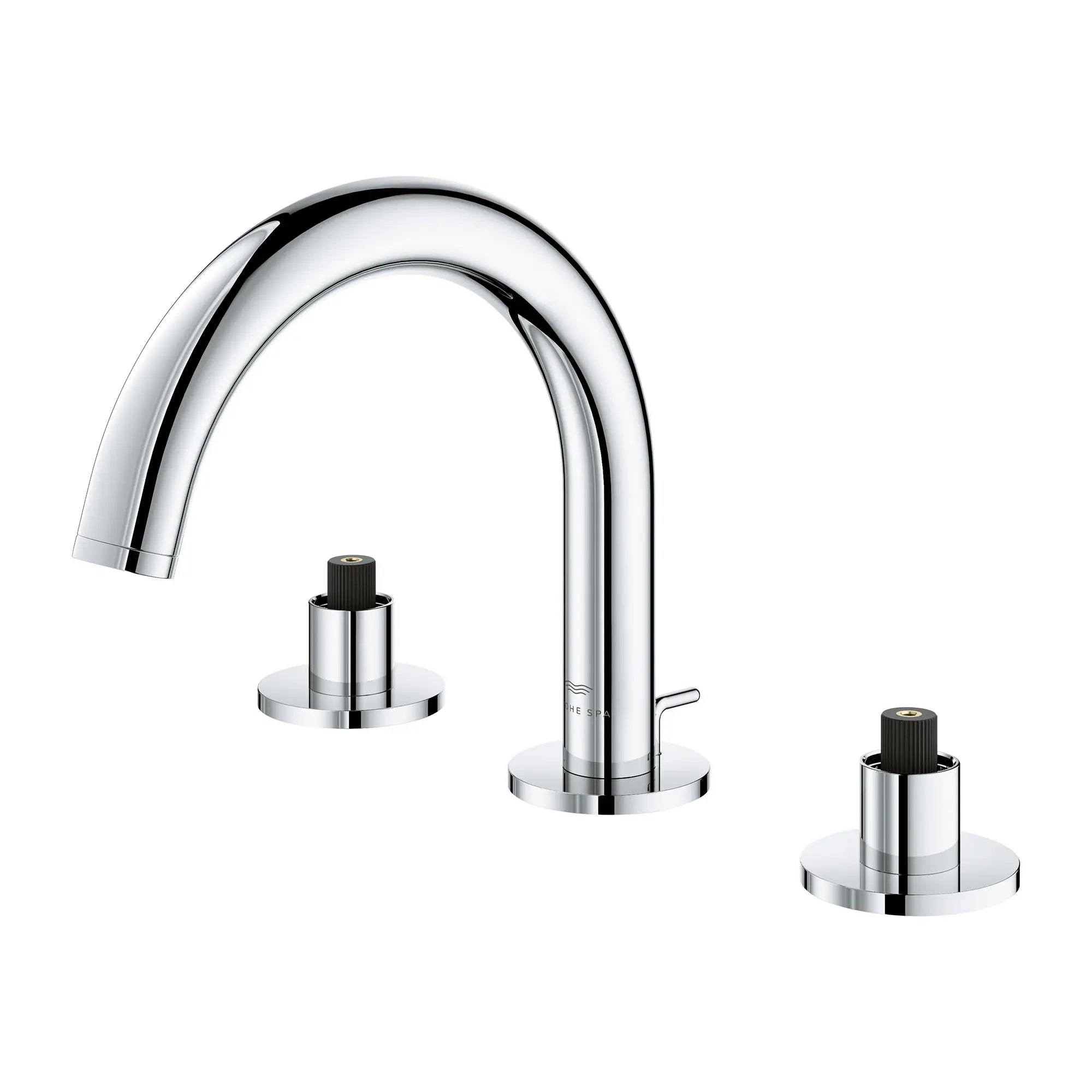 chrome bathroom faucet