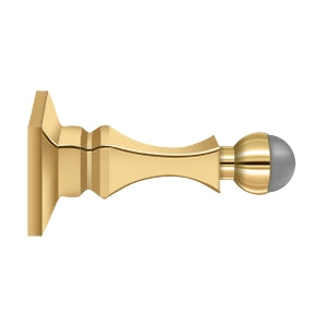 Deltana 3-1/2" Solid Brass Baseboard Door Bumper