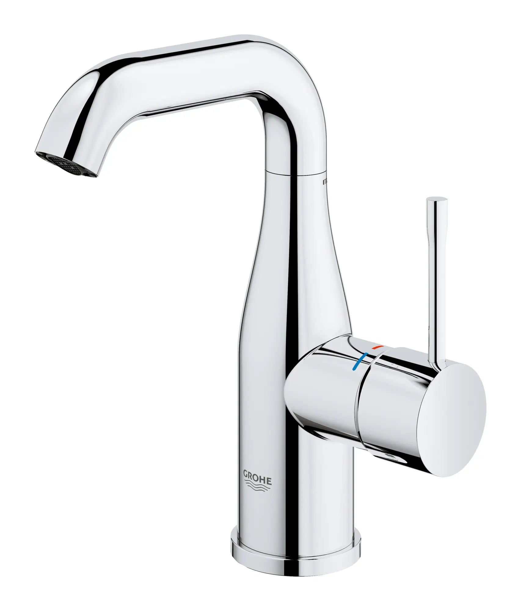chrome bathroom faucet