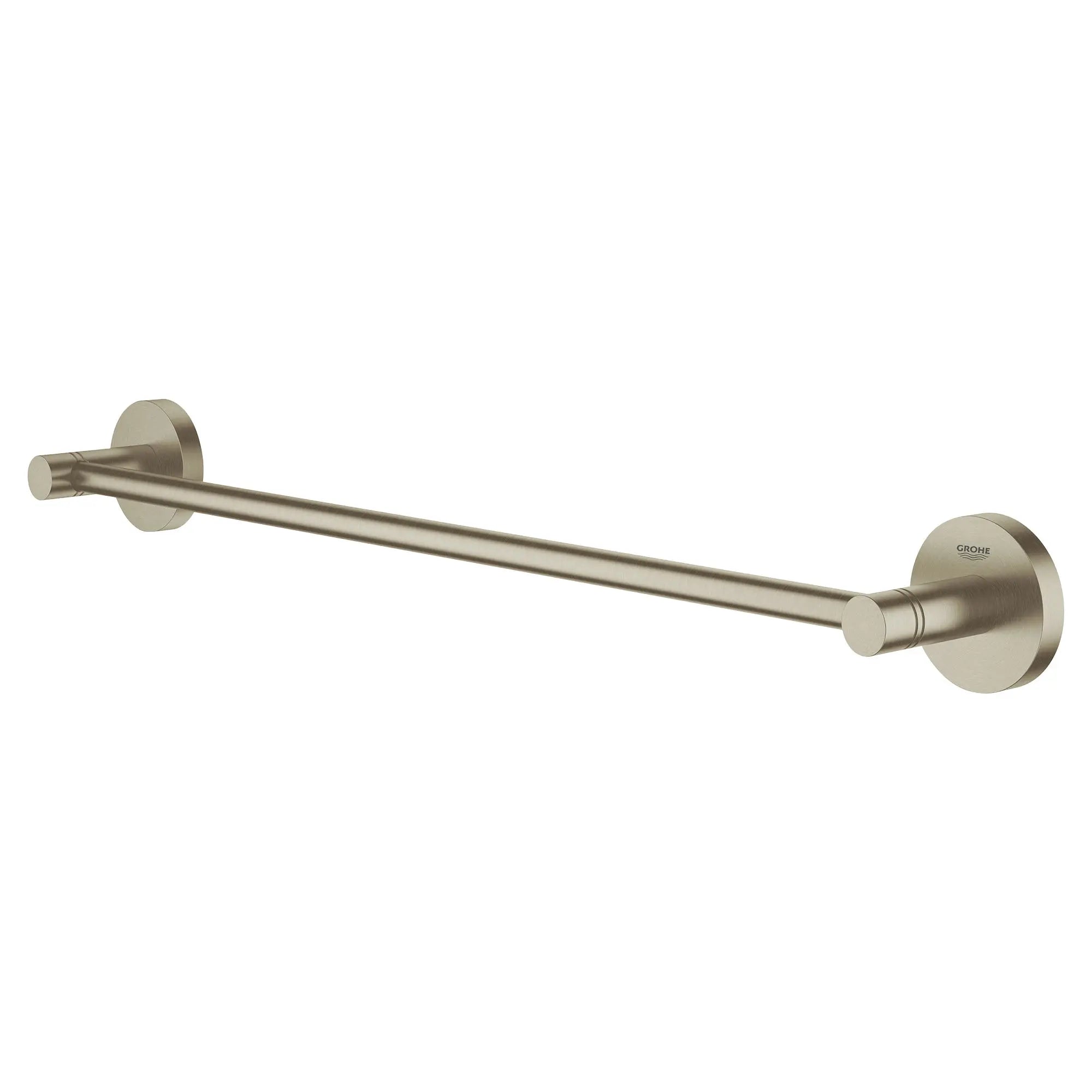 brushed nickel towel bar