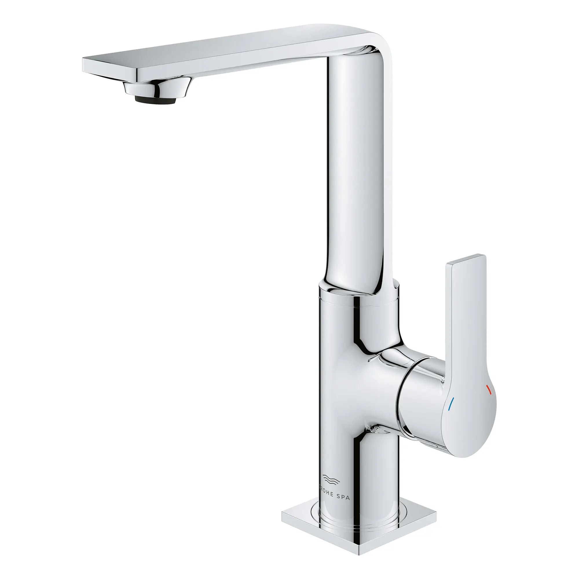 chrome bathroom faucet
