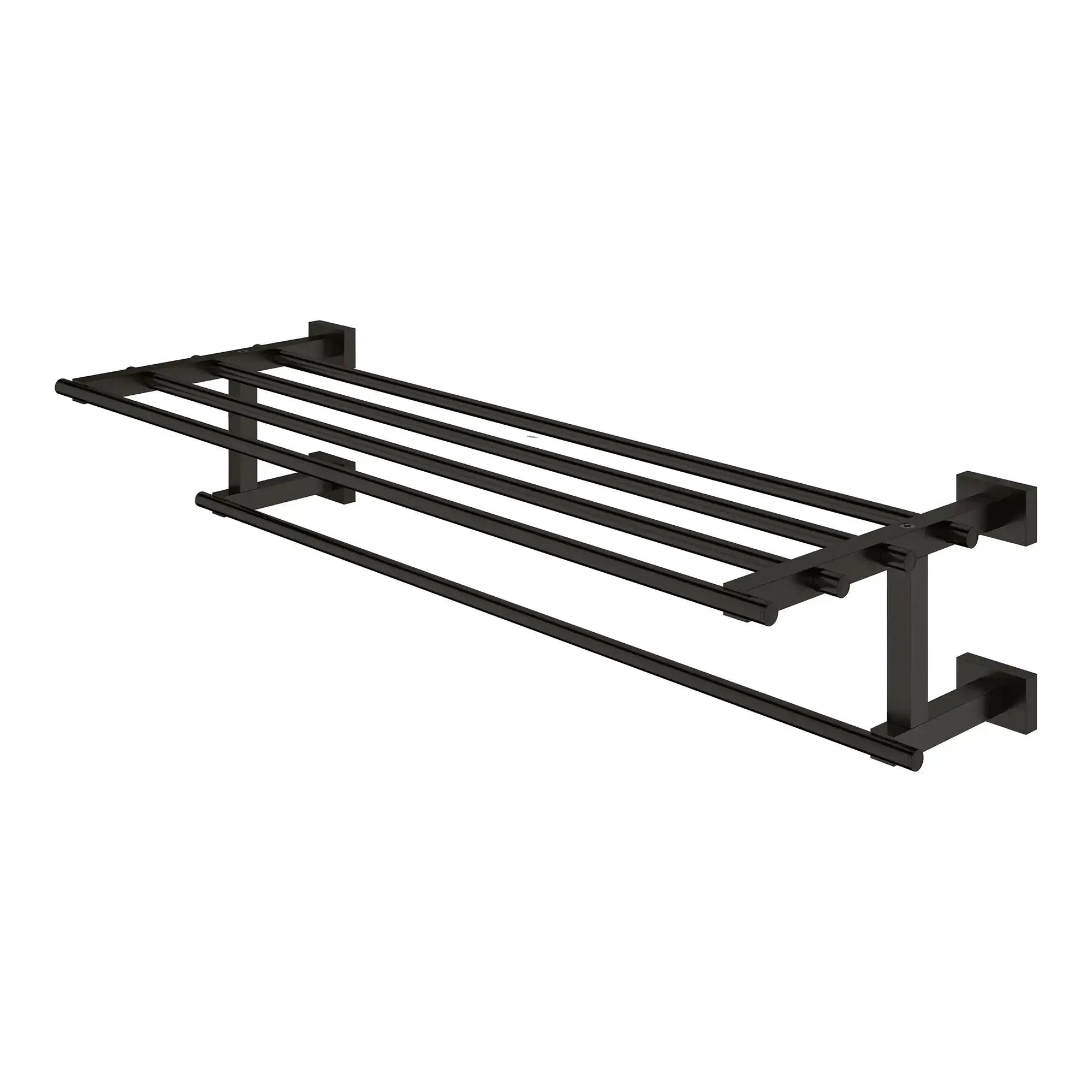 matte black towel rack
