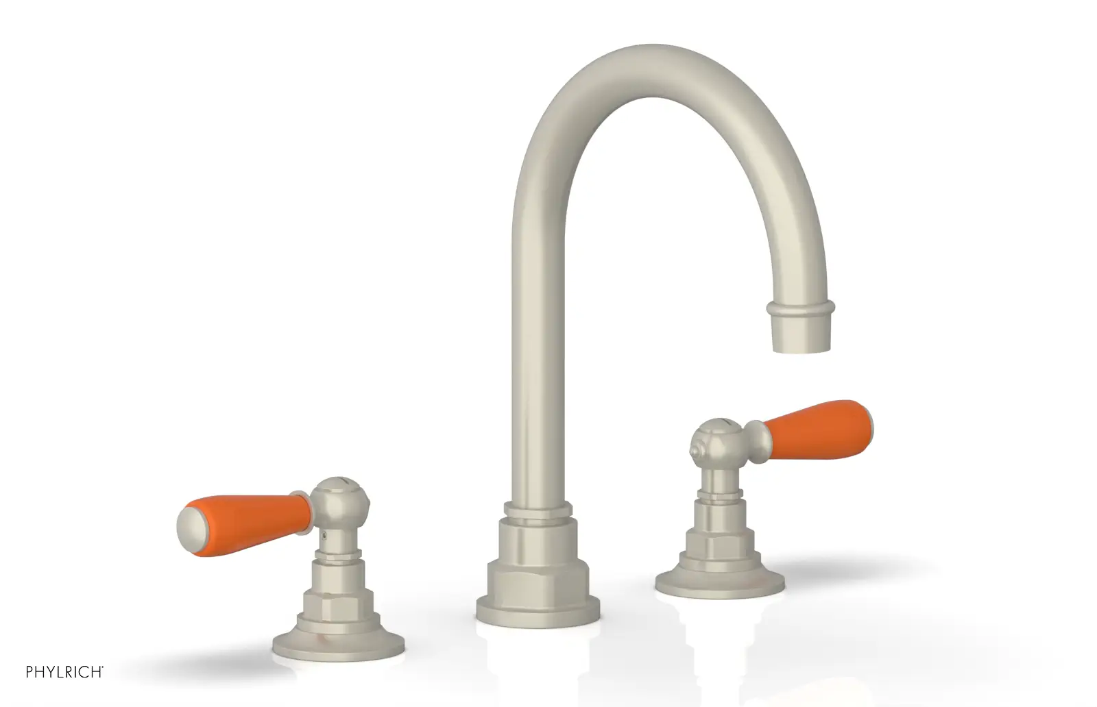 Phylrich Jamestown High Spout Widespread Faucet with Lever Handle by Phylrich